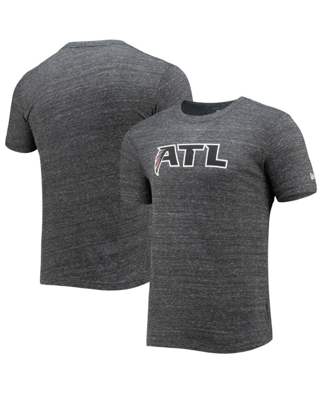 Мужская черная футболка Atlanta Falcons с альтернативным логотипом Tri-Blend New Era
