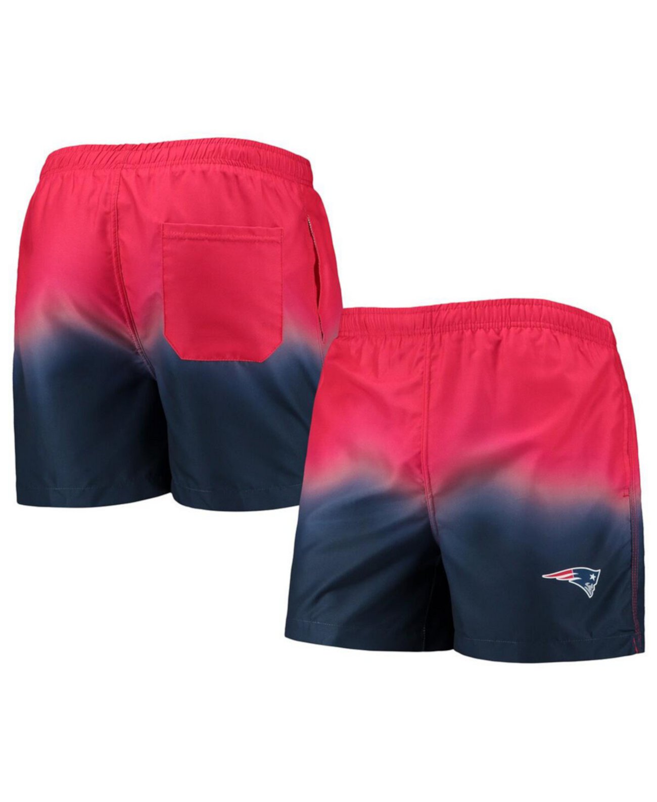 Мужские красные, темно-синие плавательные шорты New England Patriots Dip-Dye FOCO