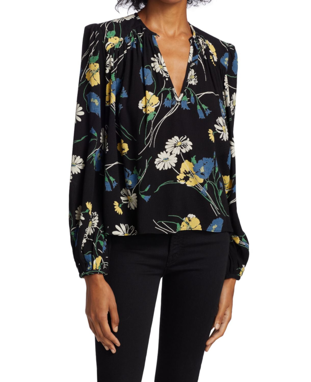Floral Keyhole Blouse BYTIMO