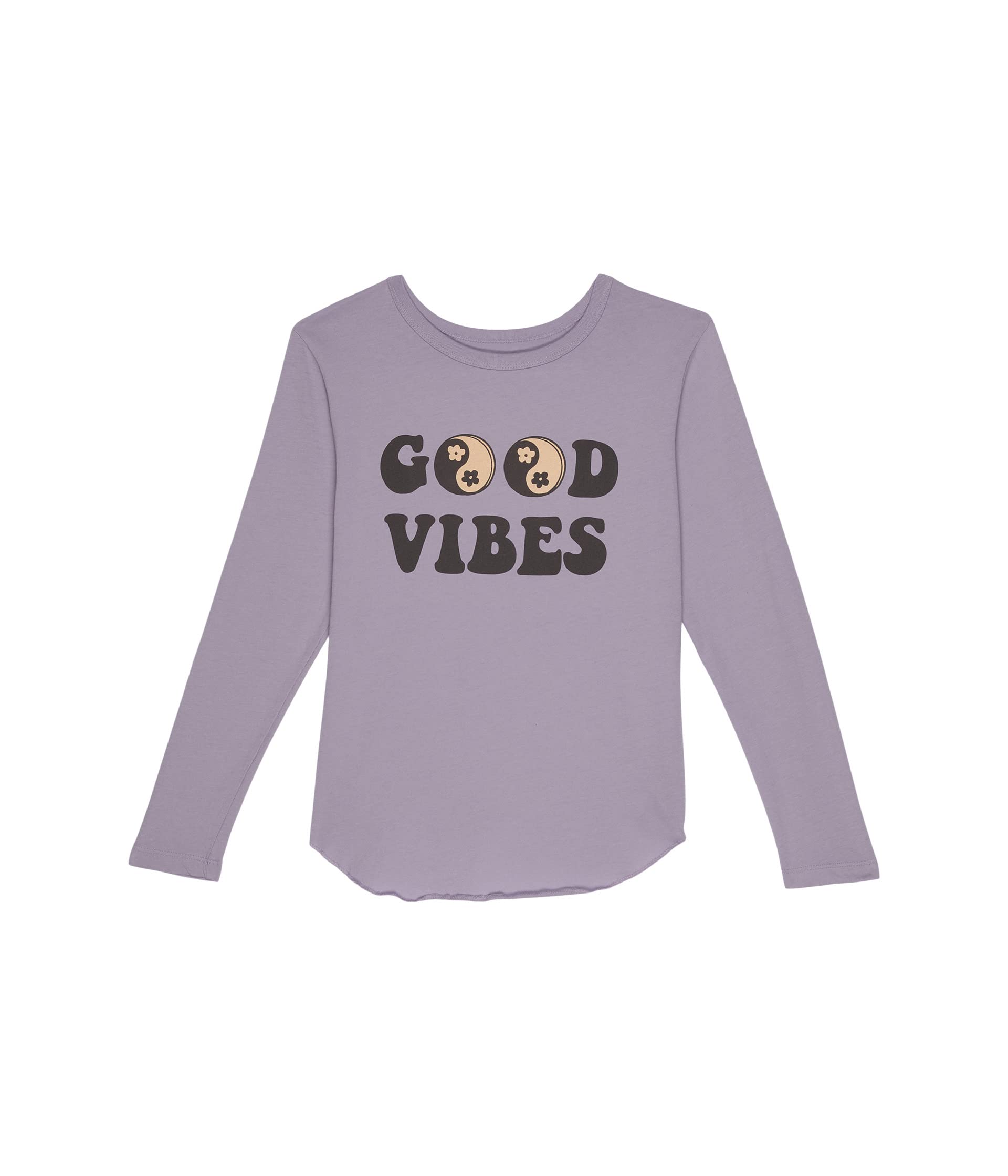 Свободная футболка с длинными рукавами Good Vibes (для малышей/маленьких детей/больших детей) Tiny Whales