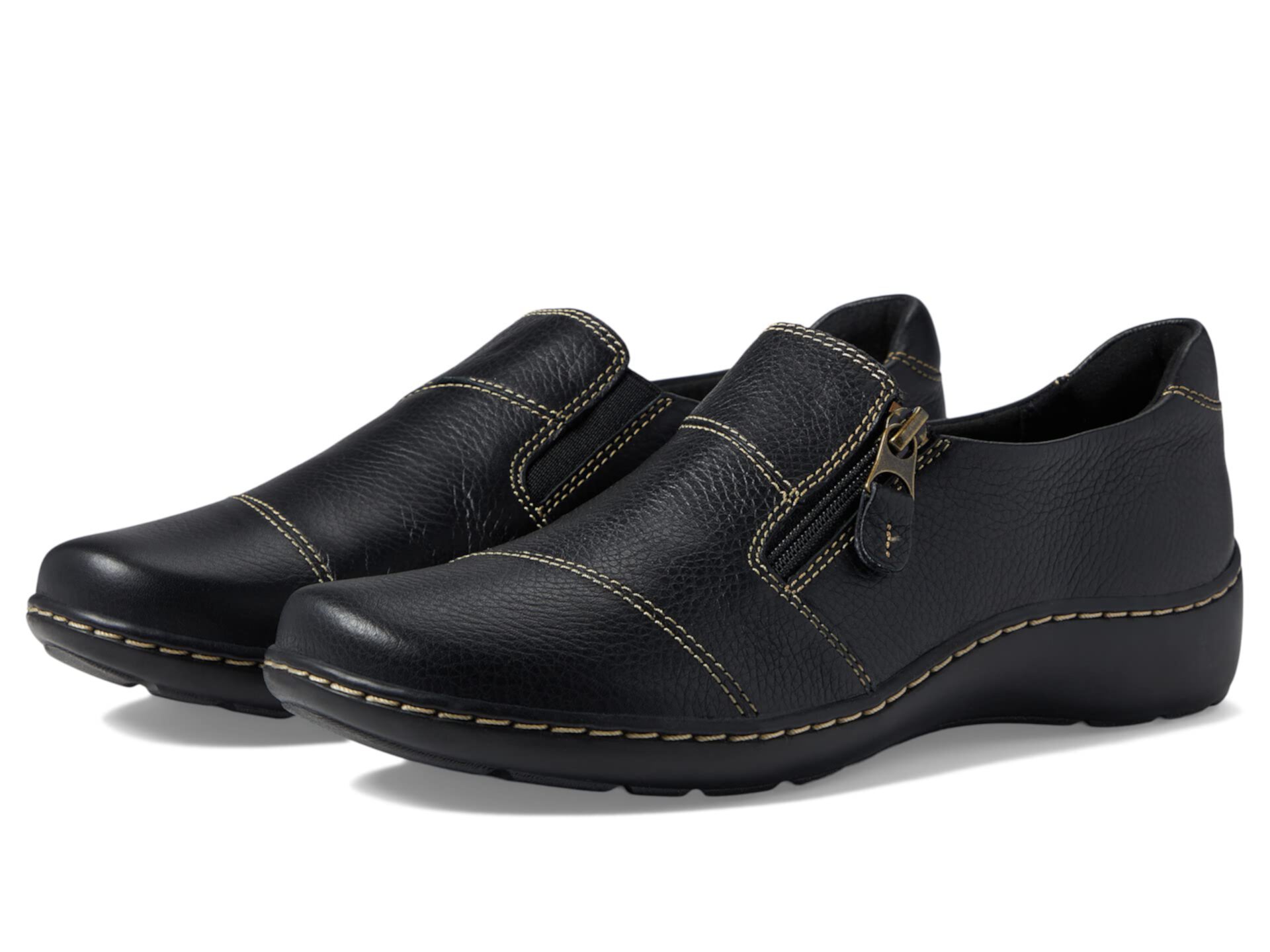 Классические кожаные оксфорды Clarks Cora Harbor с удобной стелькой Clarks