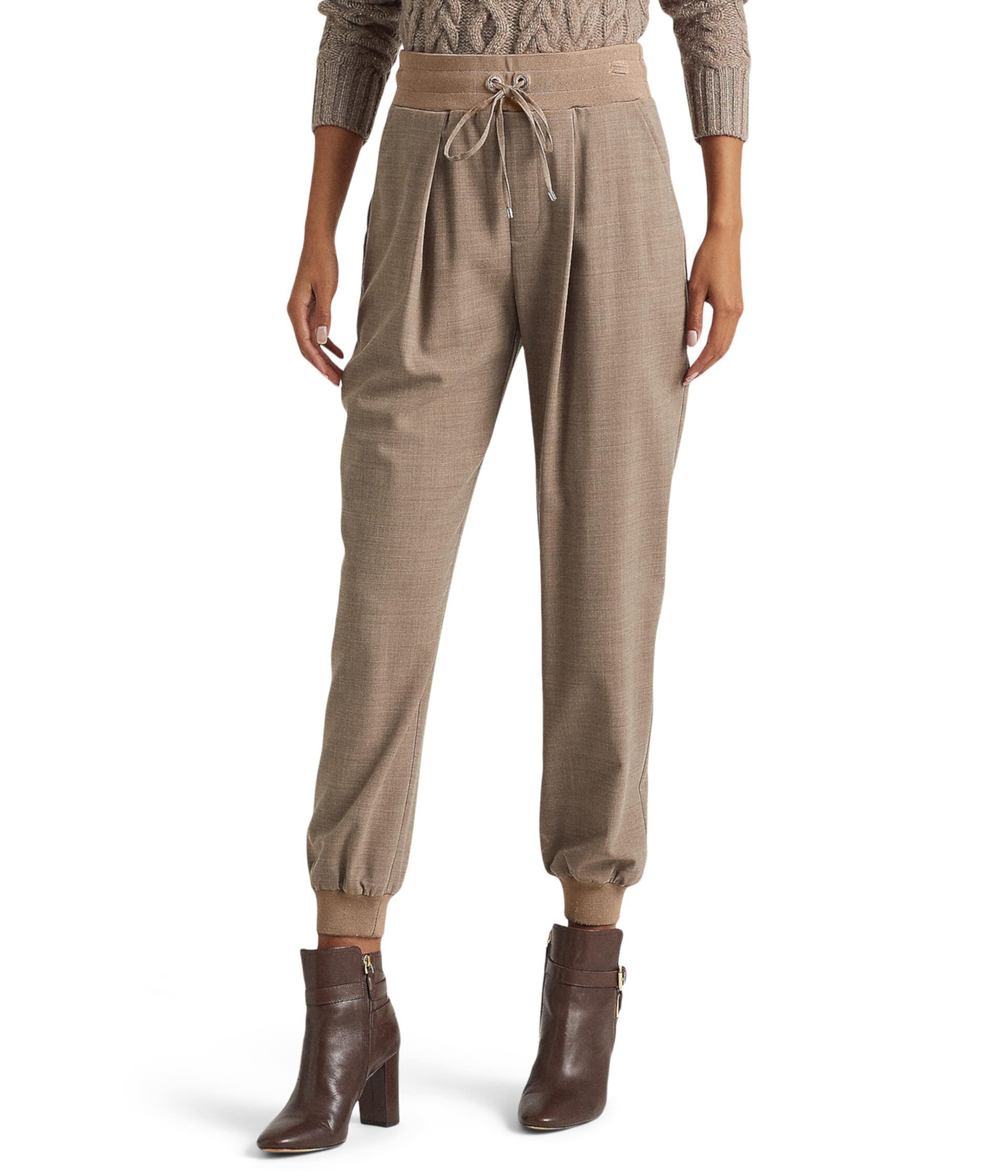 Wool Crepe Jogger Pants LAUREN Ralph Lauren