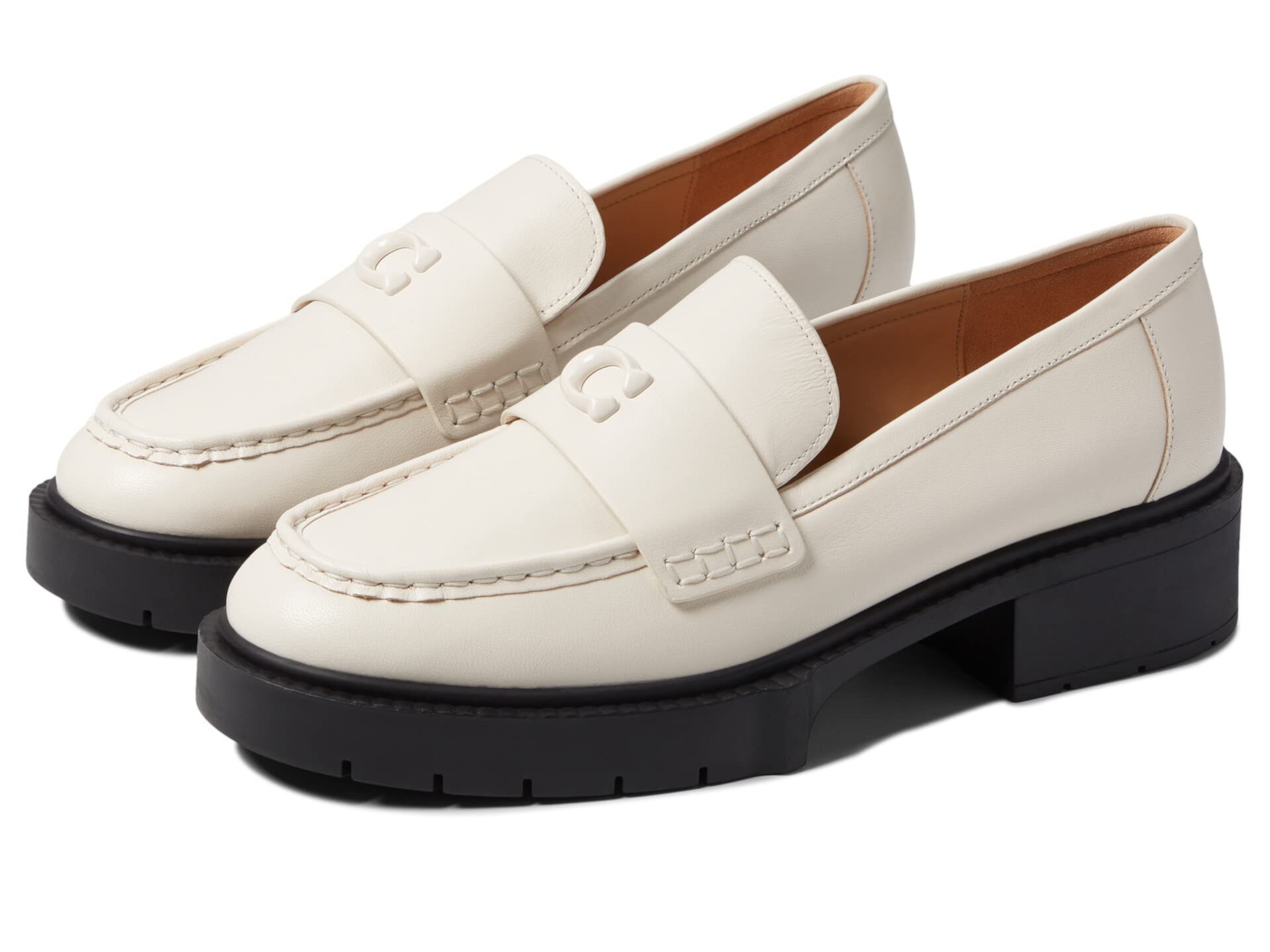 Leah Leather Loafer Coach