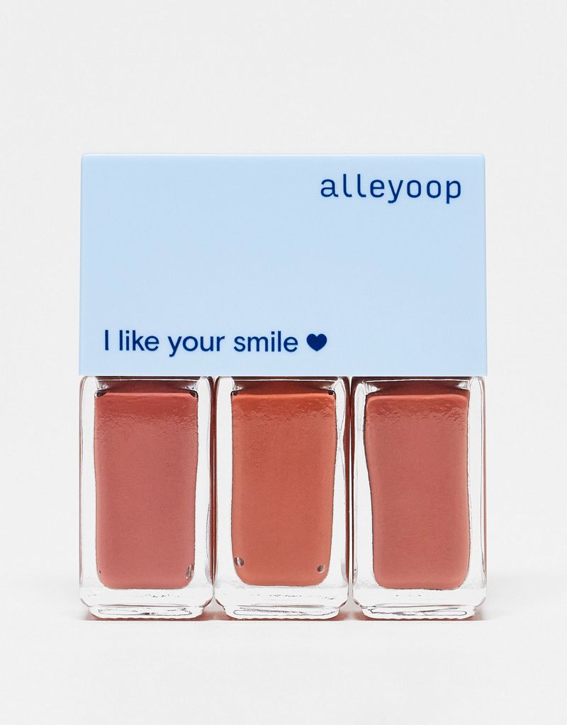 Alleyoop Multi-Mood Lip Trio — блеск, крем и матовый оттенок в оттенках Wear и Terra Alleyoop