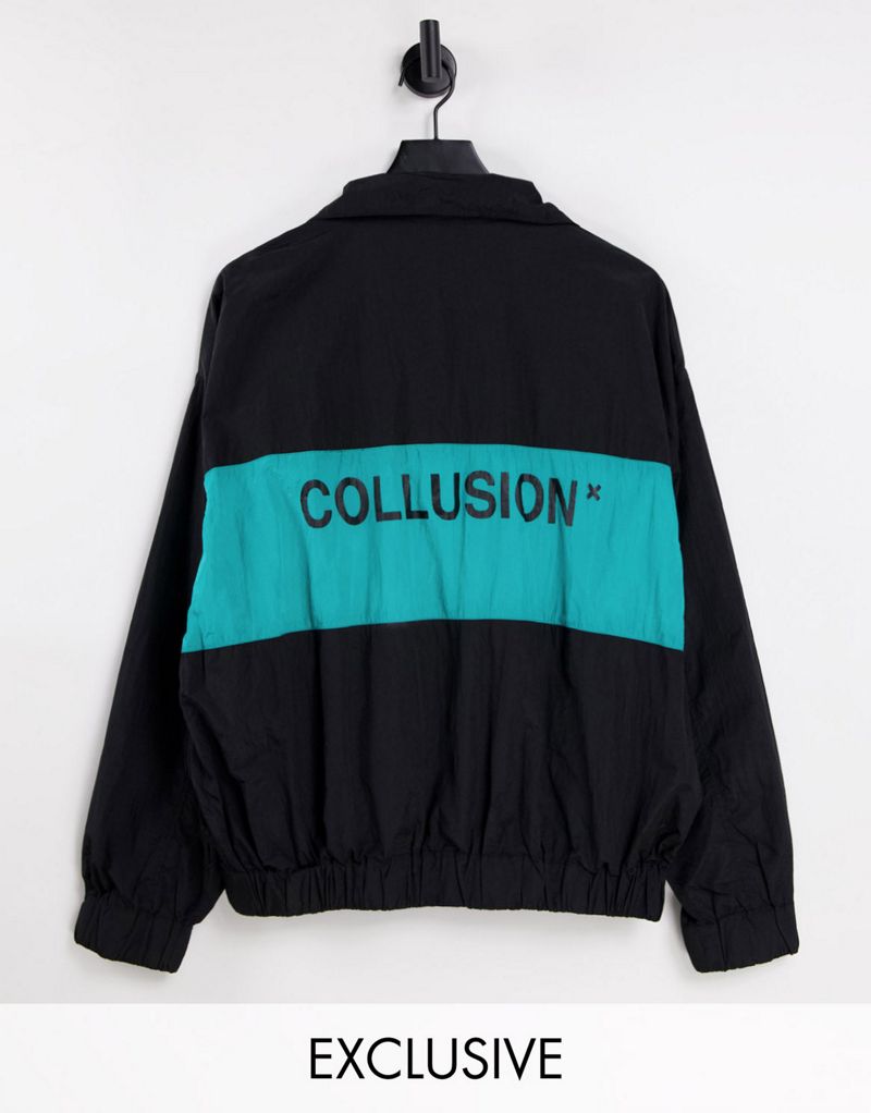 Черная нейлоновая куртка унисекс COLLUSION Collusion