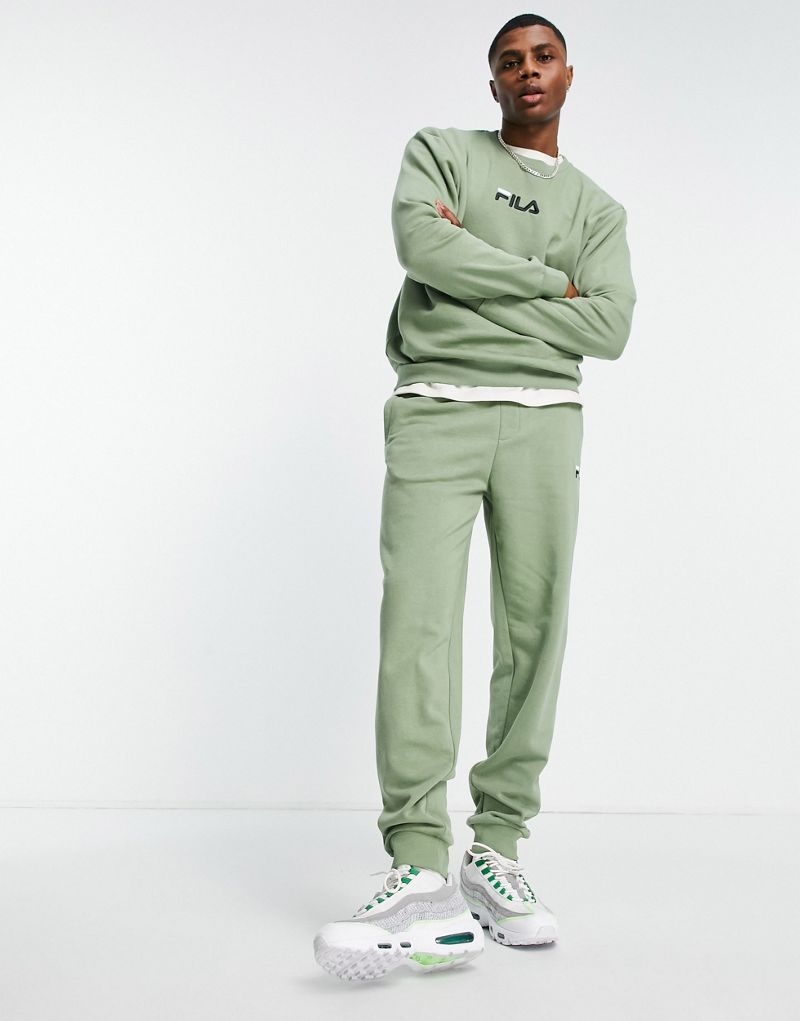Зеленые спортивные брюки с логотипом Fila Fila