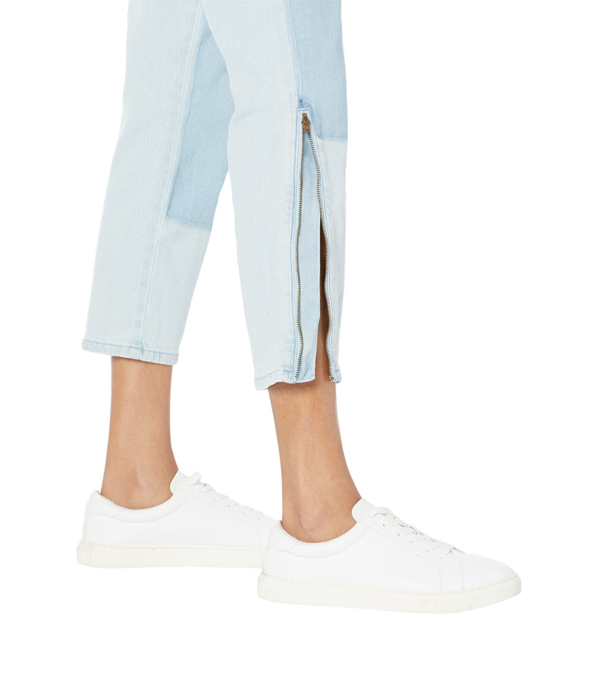 Укороченные зауженные джинсы светлого цвета Tommy Hilfiger Adaptive