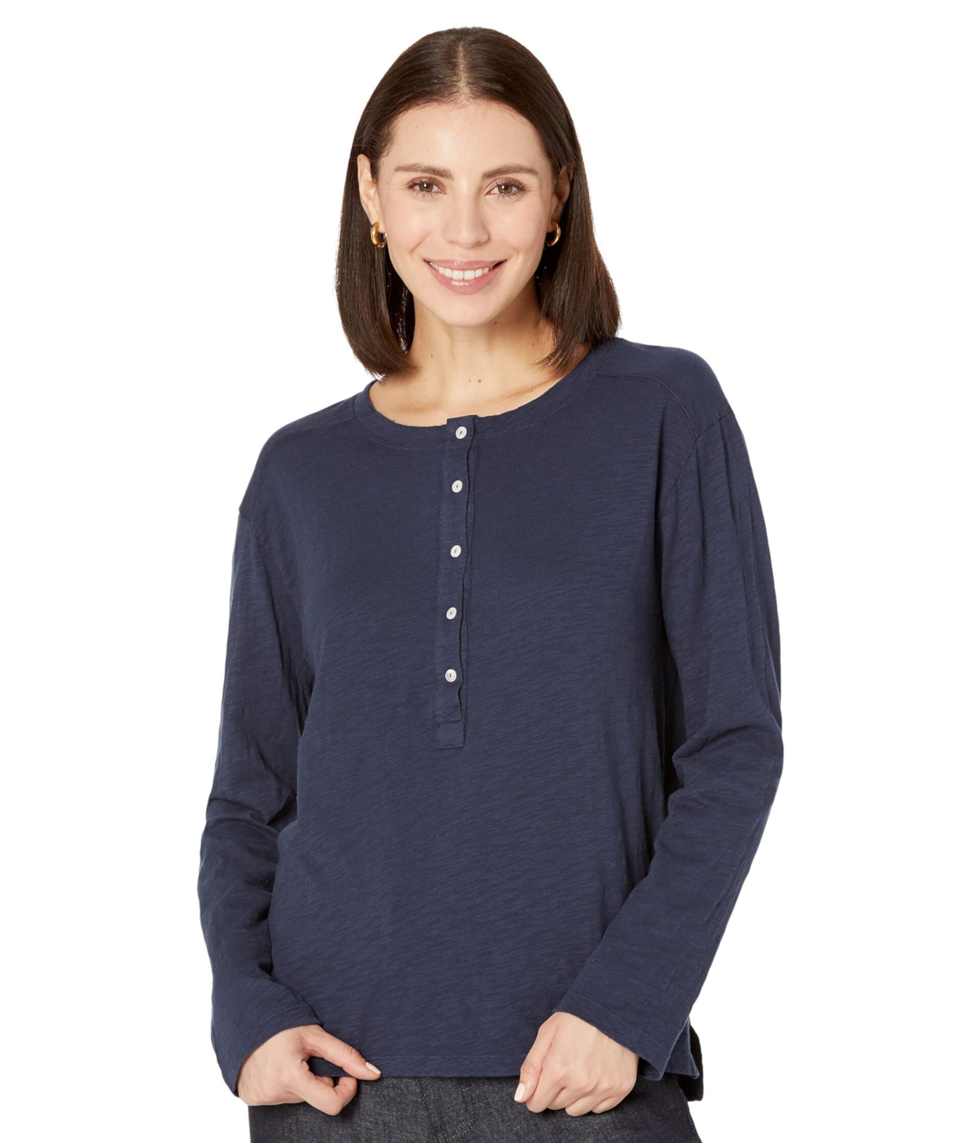 Cotton Slub Milly Henley Dylan by True Grit