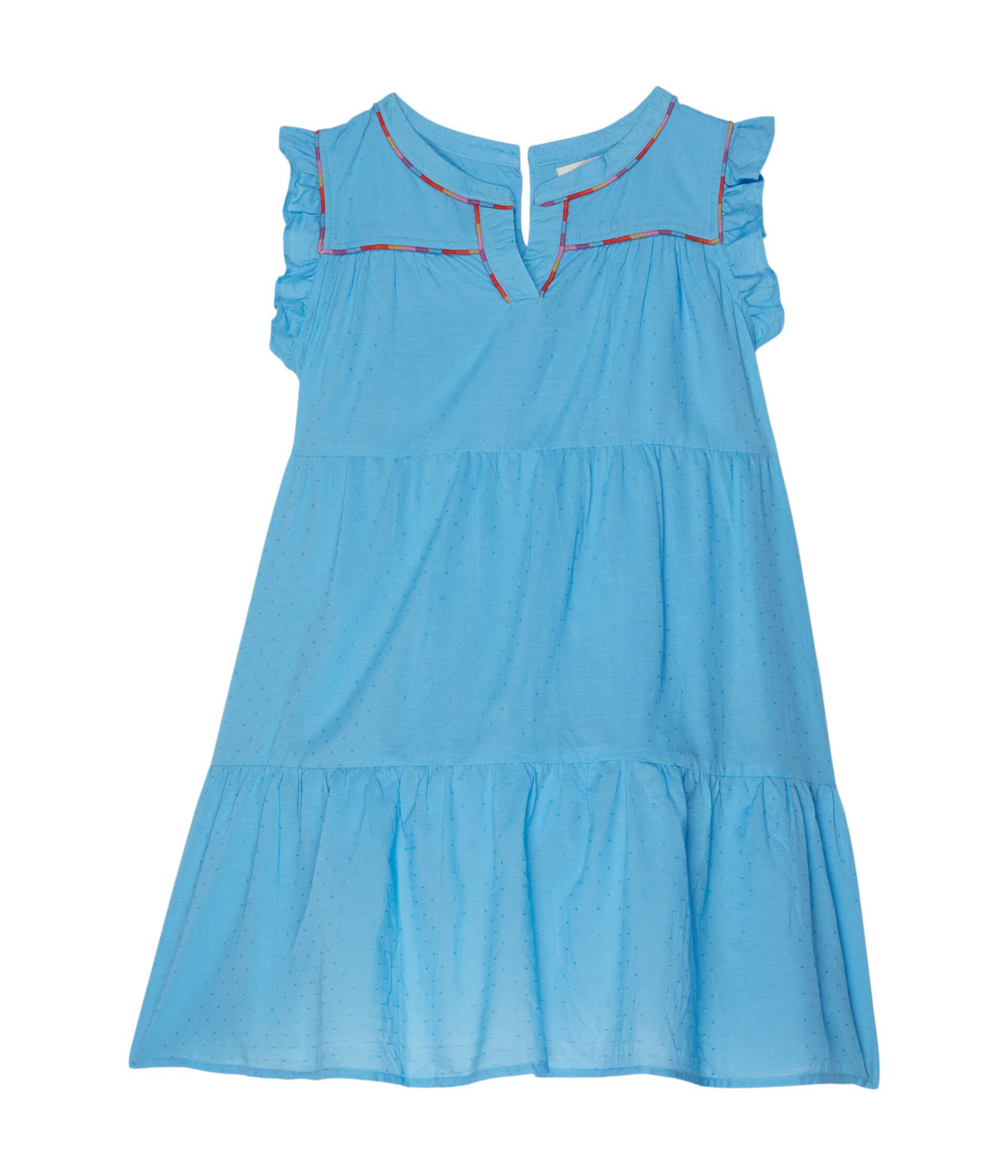 Платье Patty с радужной отделкой (для малышей/маленьких детей/больших детей) Roller Rabbit Kids