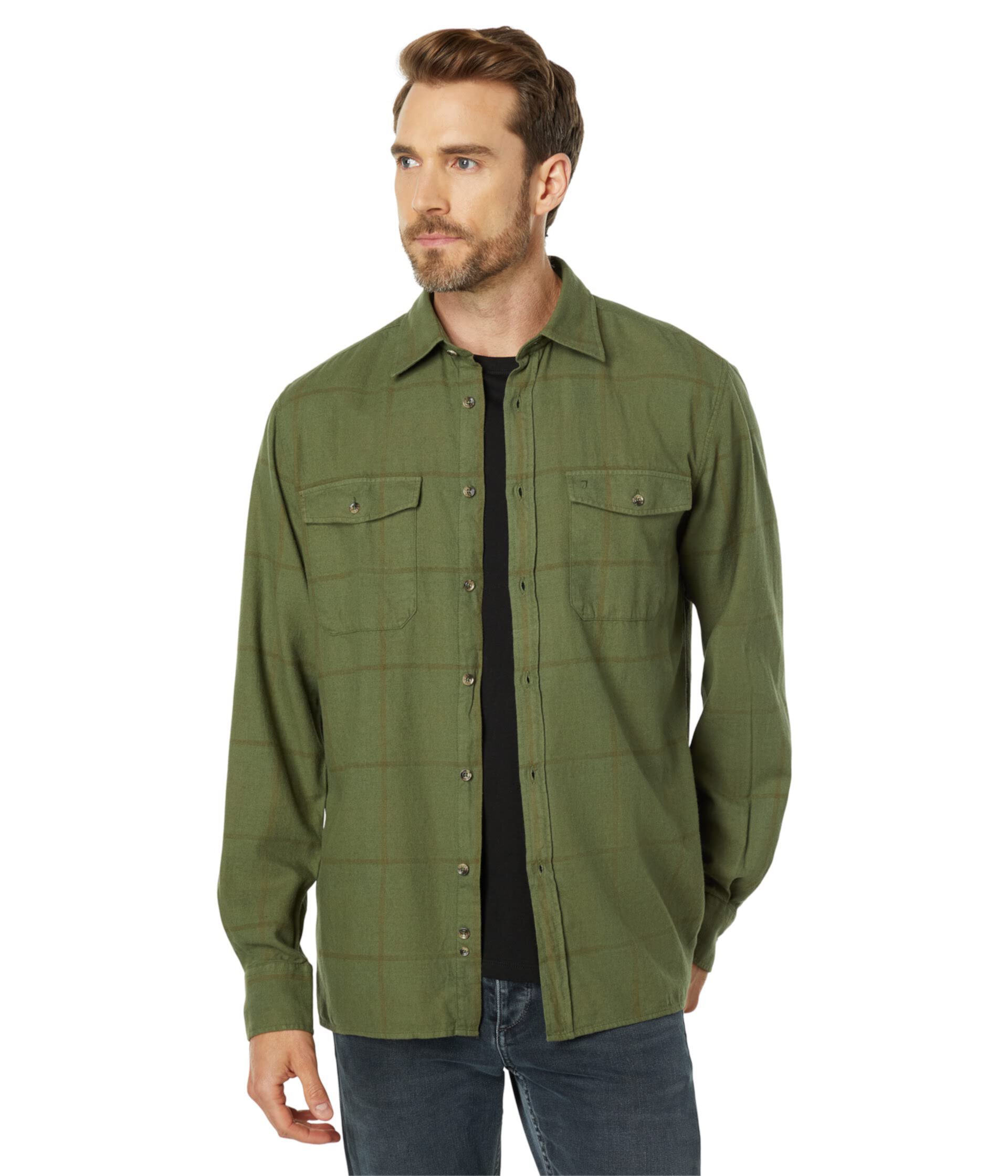 Overdye Check Button-Down Shirt 7 For All Mankind