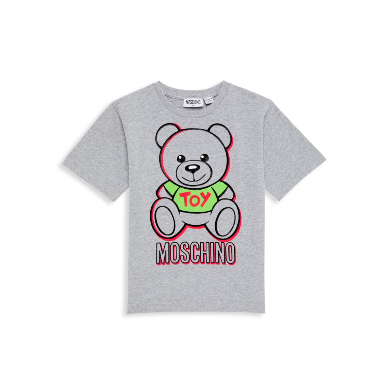 Маленький ребенок &amp;amp; Детская футболка с изображением игрушечного мишки Moschino