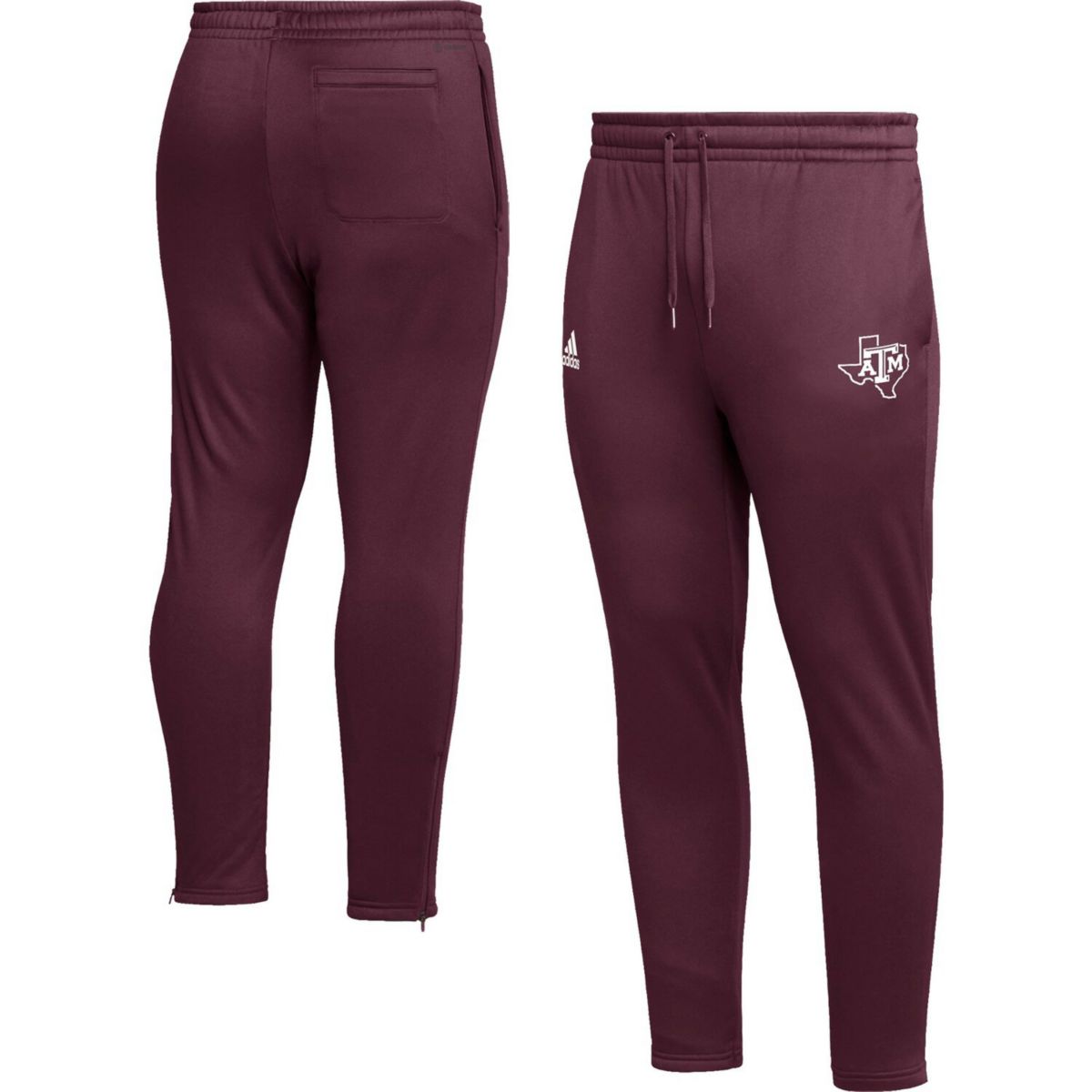 Мужские зауженные брюки adidas Maroon Texas A&M Aggies AEROREADY Unbranded