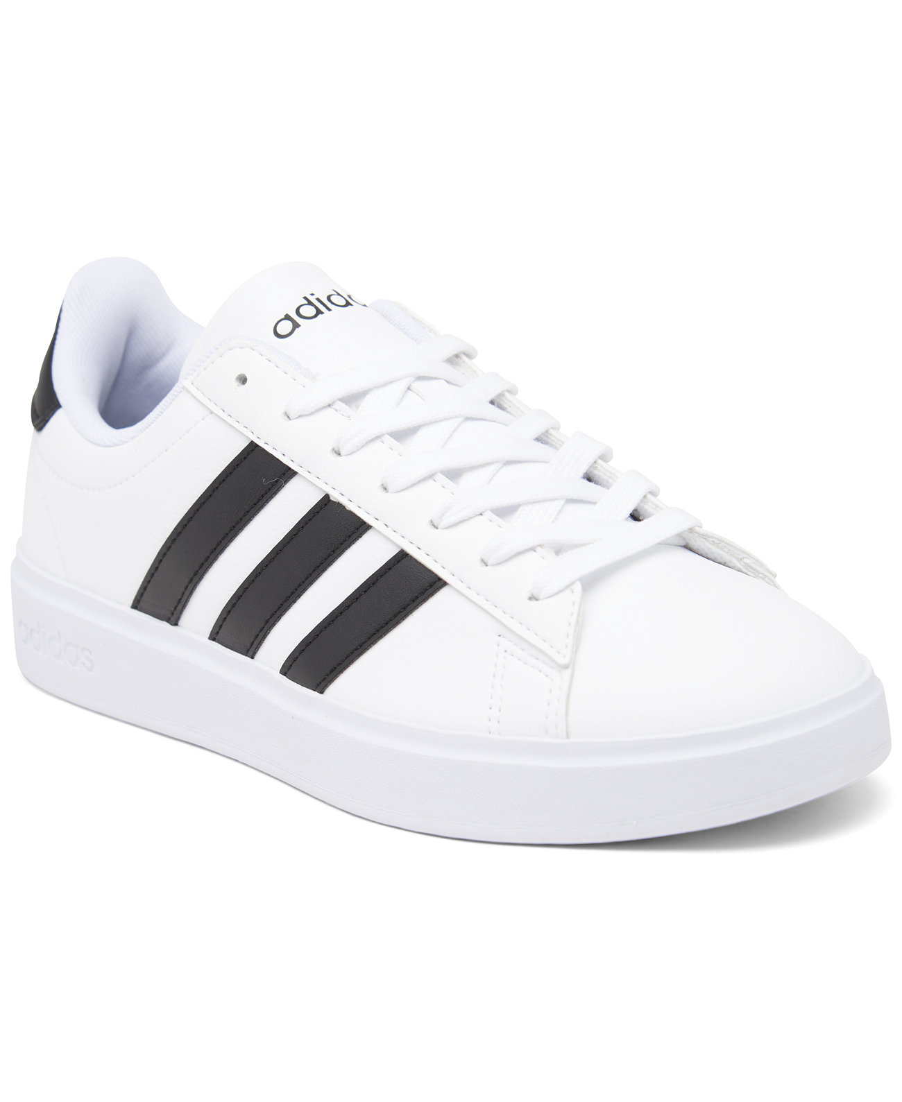 Женские кроссовки Adidas Grand Court Cloudfoam из искусственной кожи с резиновой подошвой Adidas