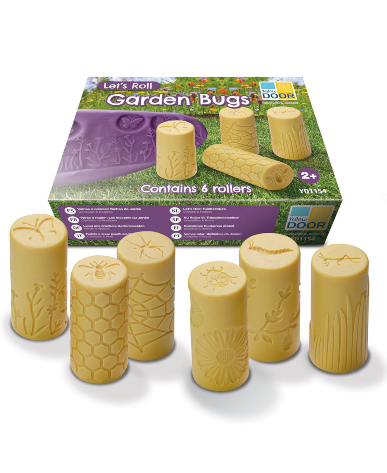 Ролики Let's Roll Garden Bugs, набор из 6 шт. Yellow Door