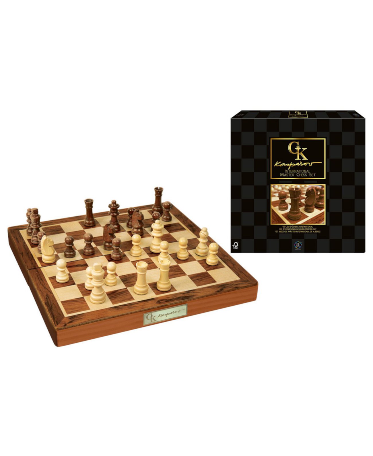 Набор шахмат Каспарова International Master, 33 предмета Flat River Group