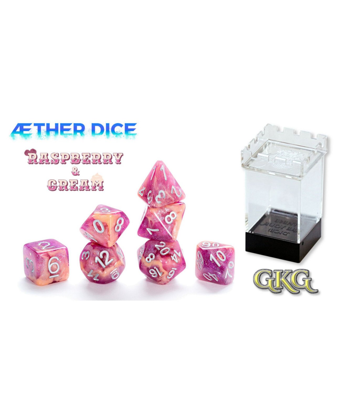 Набор кубиков Aether с малиной и сливками, 8 предметов Gatekeeper
