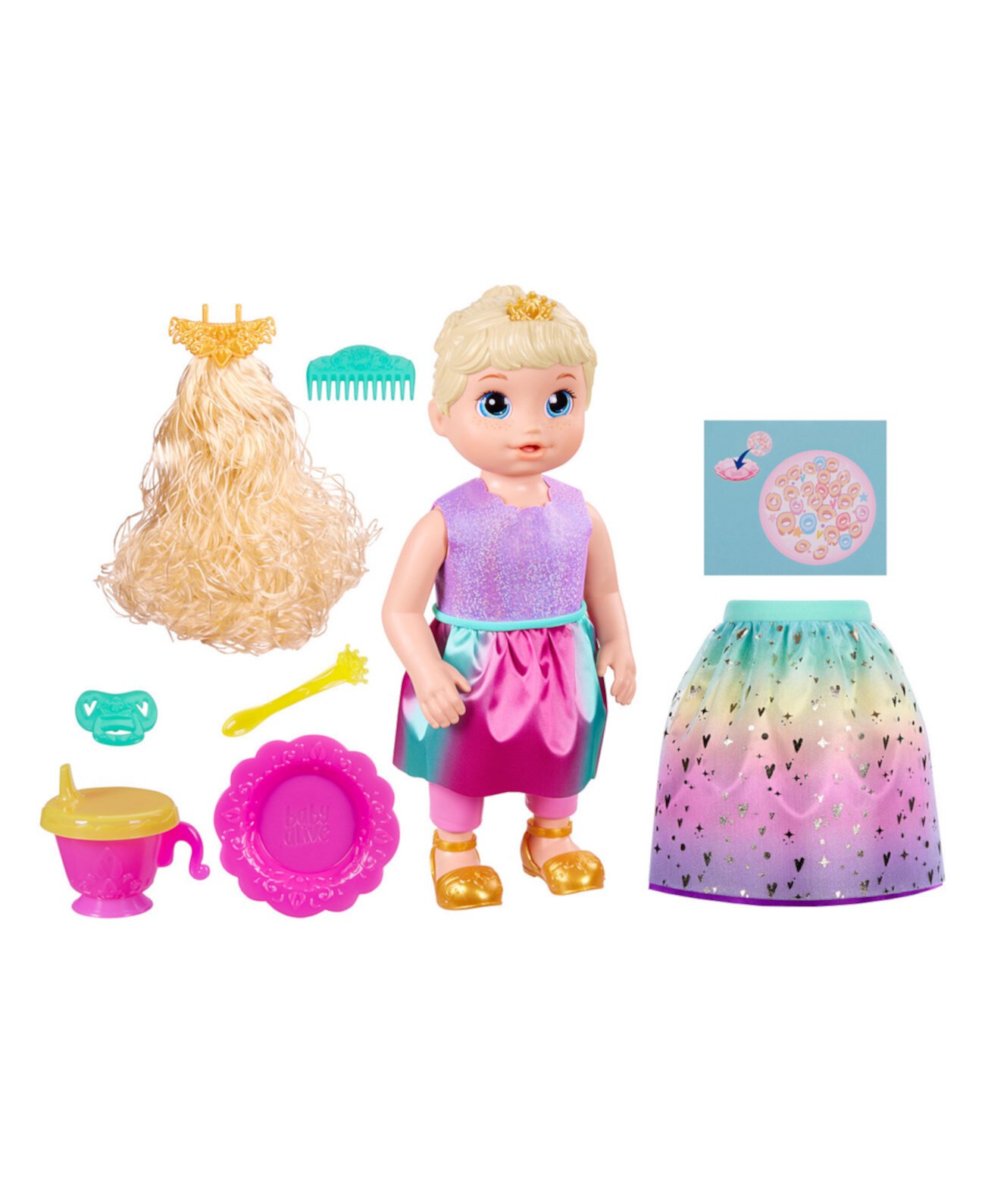Набор кукол «Принцесса Элли растет», 9 предметов Baby Alive