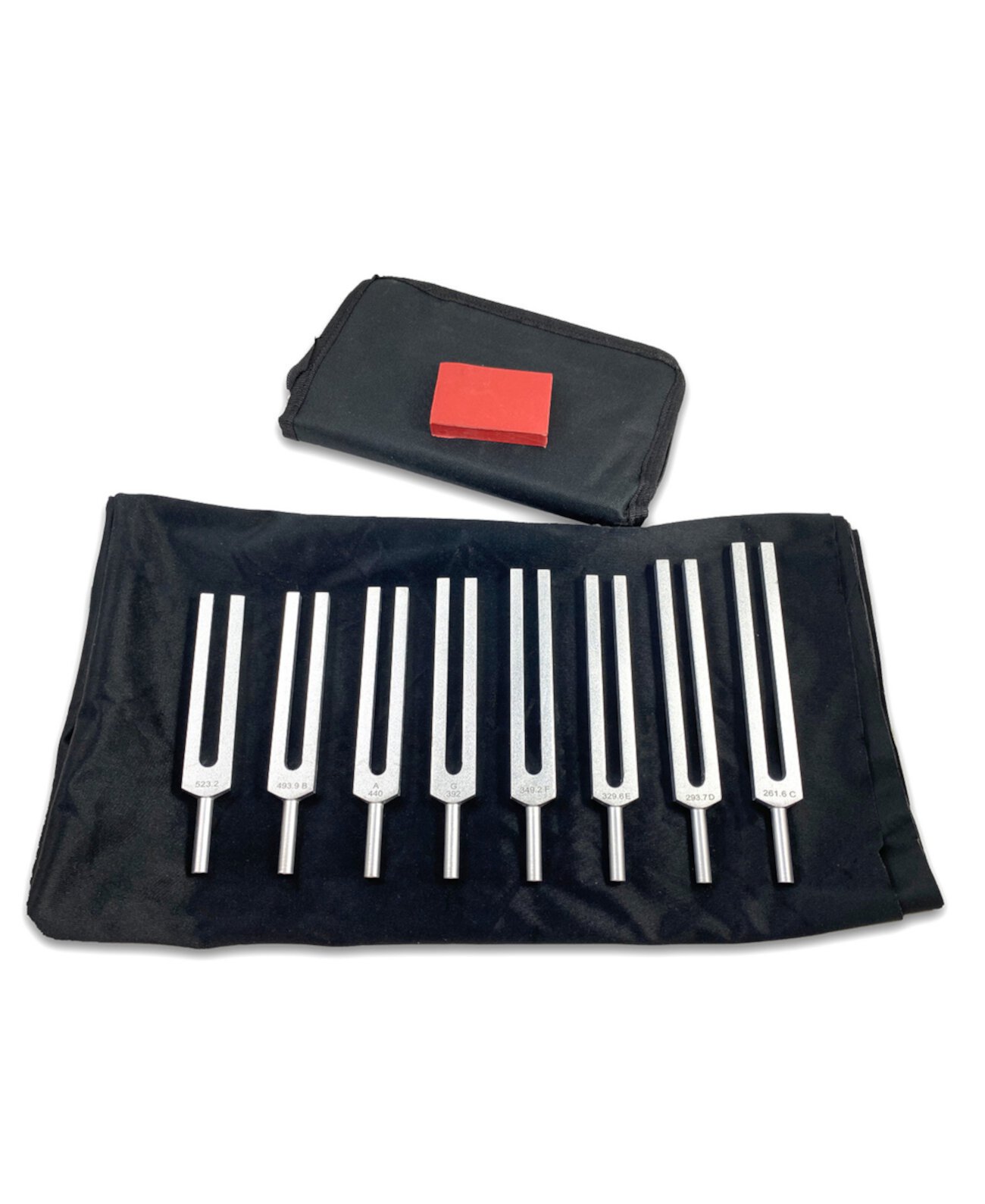 Music Tuning Fork with Activator and Case Set, 8 Piece Supertek