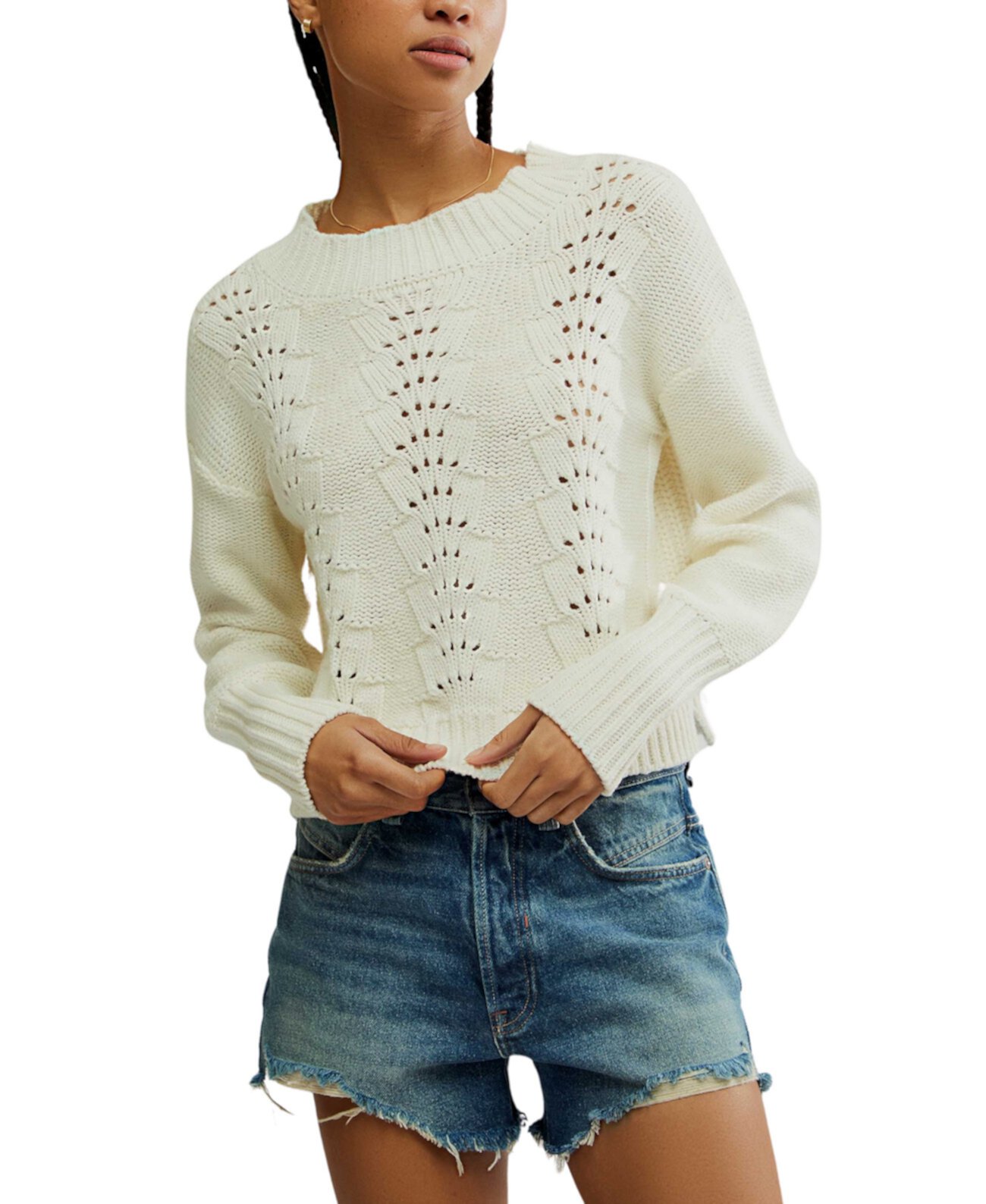 Женский Свитер Free People Bell Song Texture-Knit Free People