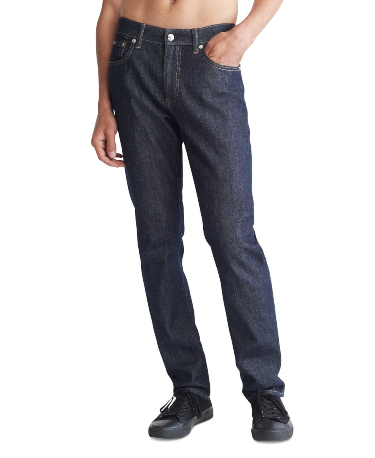 Мужские зауженные эластичные джинсы Calvin Klein