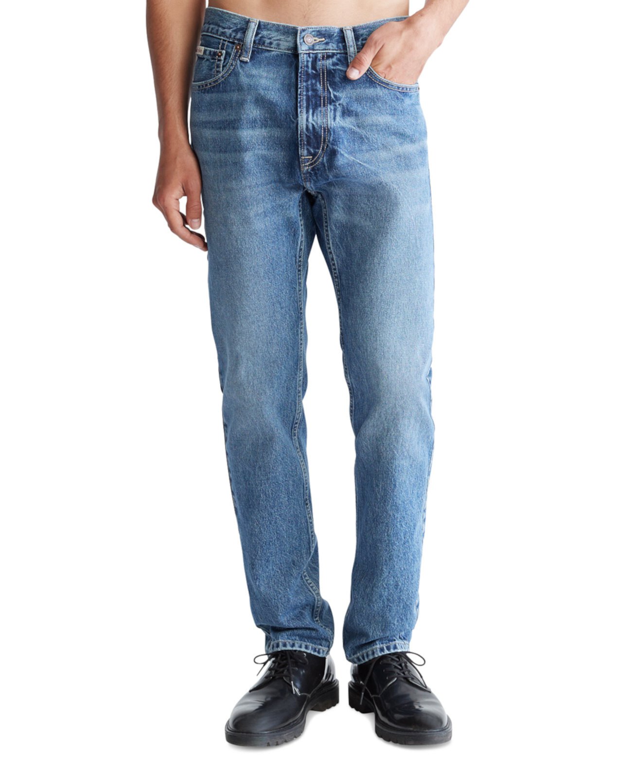 Мужские зауженные джинсы прямого кроя Calvin Klein