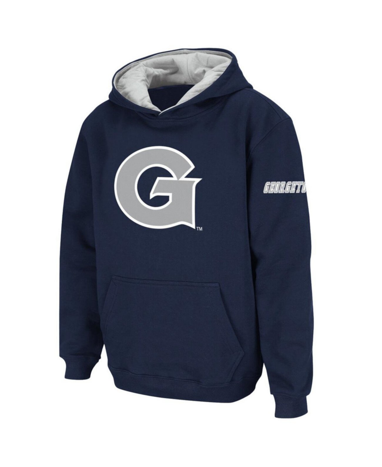 Темно-синий пуловер с логотипом Big Boys Georgetown Hoyas Stadium Athletic