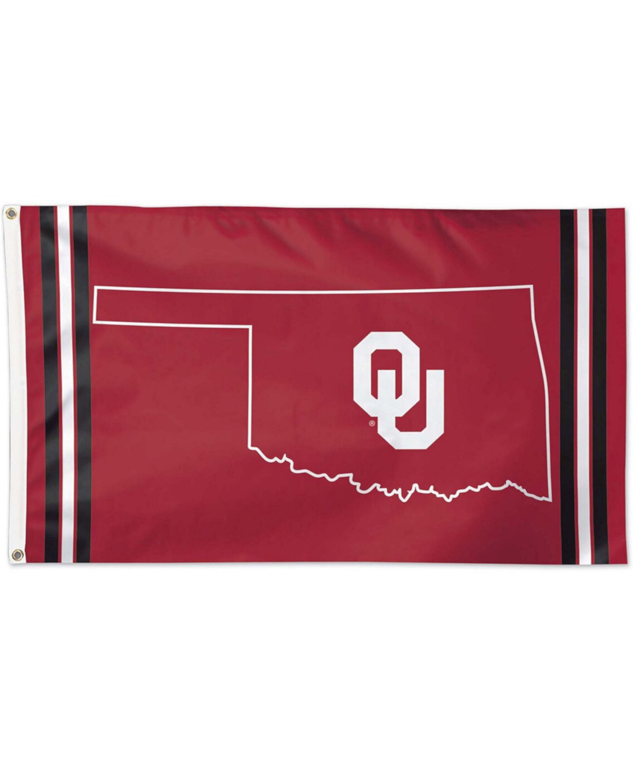 Multi Oklahoma Sooners 3' x 5' Deluxe State Shape Design Single-Sided Flag Wincraft