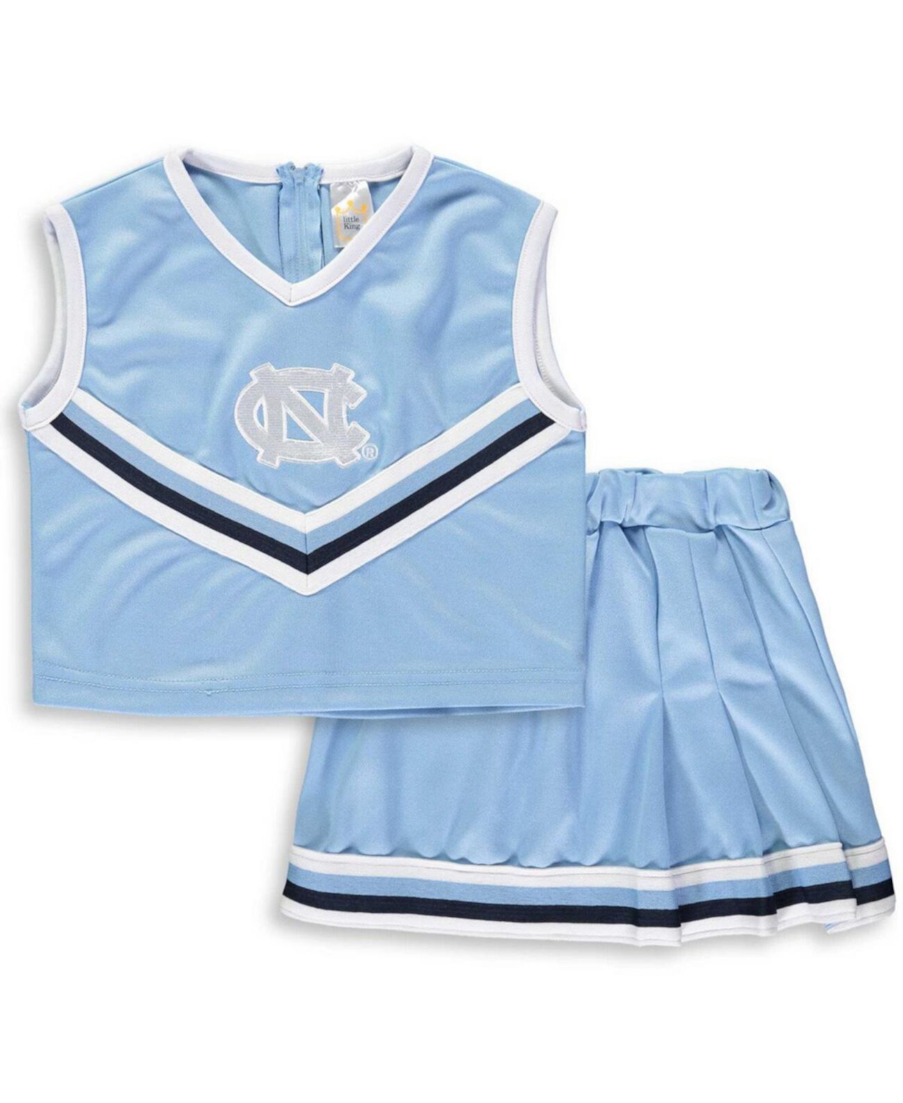Комплект из двух предметов Cheer Heel на каблуках Big Girls Carolina Blue North Carolina Little King Apparel