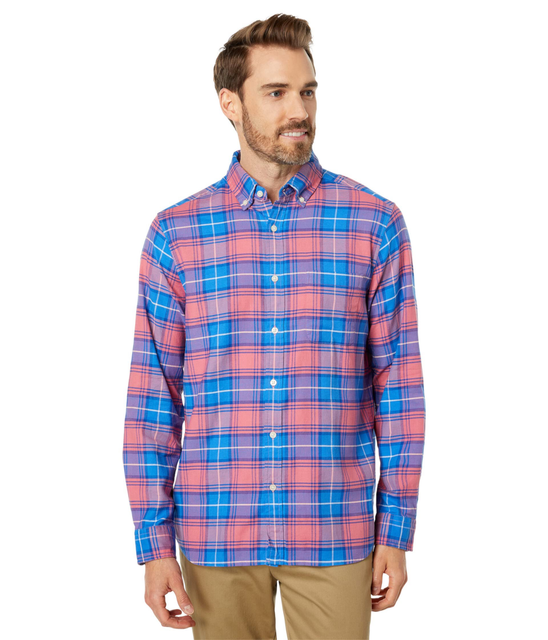 Мужская Повседневная Рубашка Vineyard Vines Classic Fit Plaid Island Twill Vineyard Vines