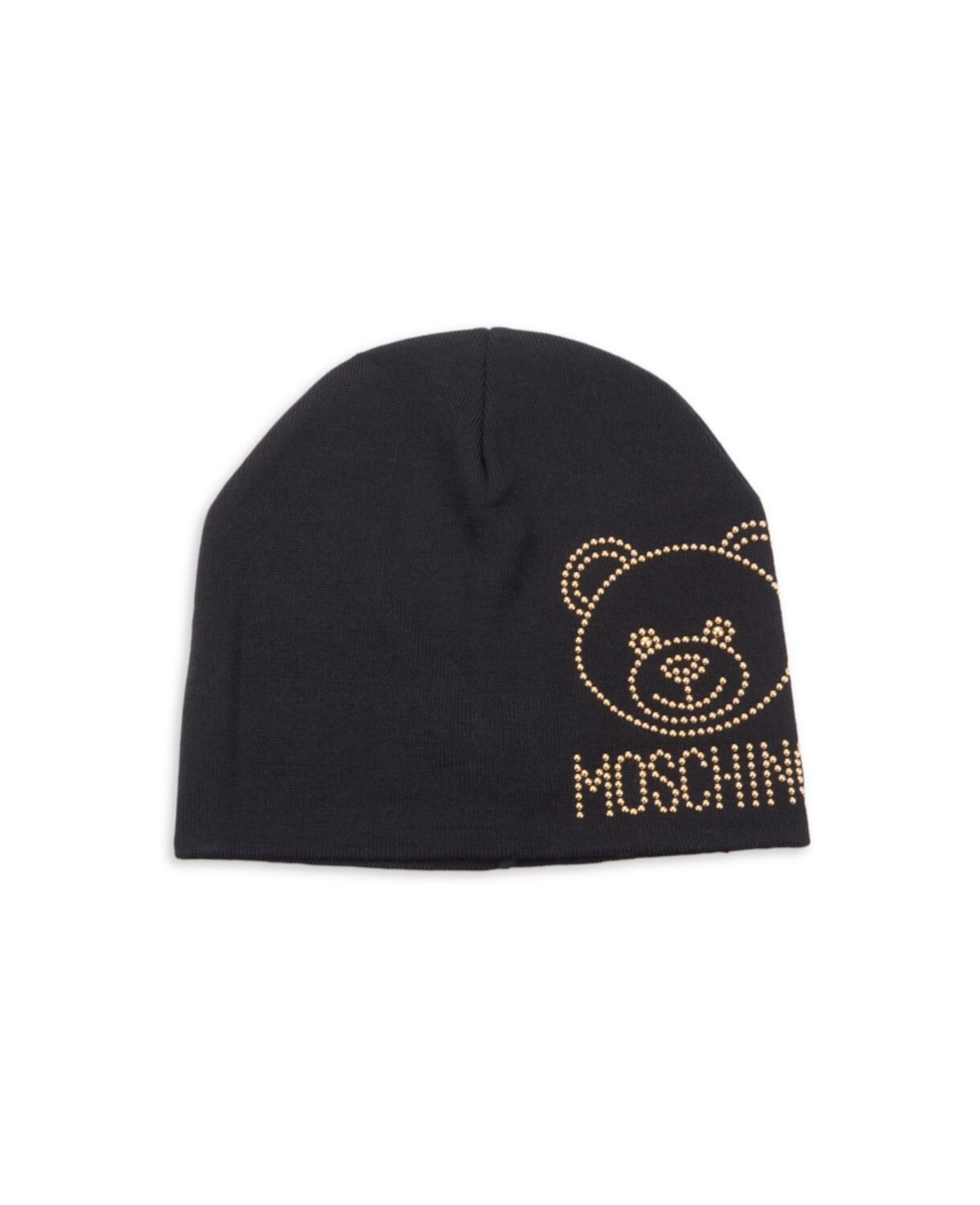 Шерстяная шапка с заклепками Moschino