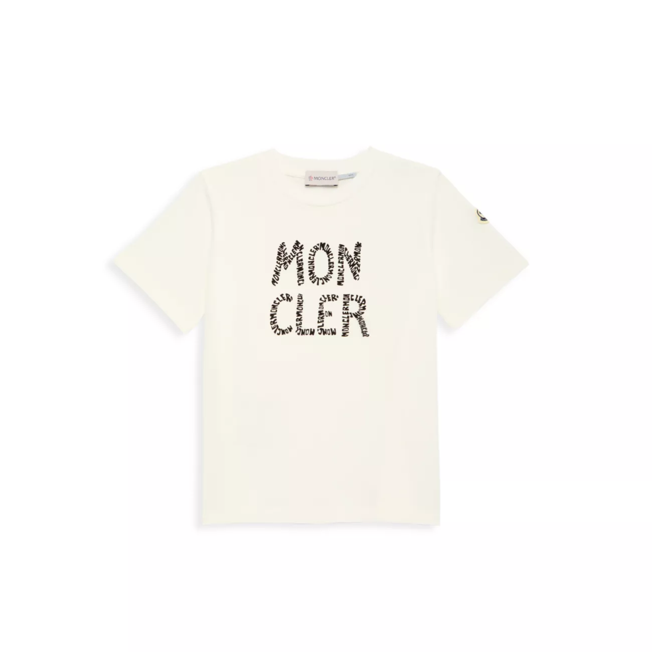 Маленький ребенок &amp;amp; Детская хлопковая футболка с логотипом Moncler