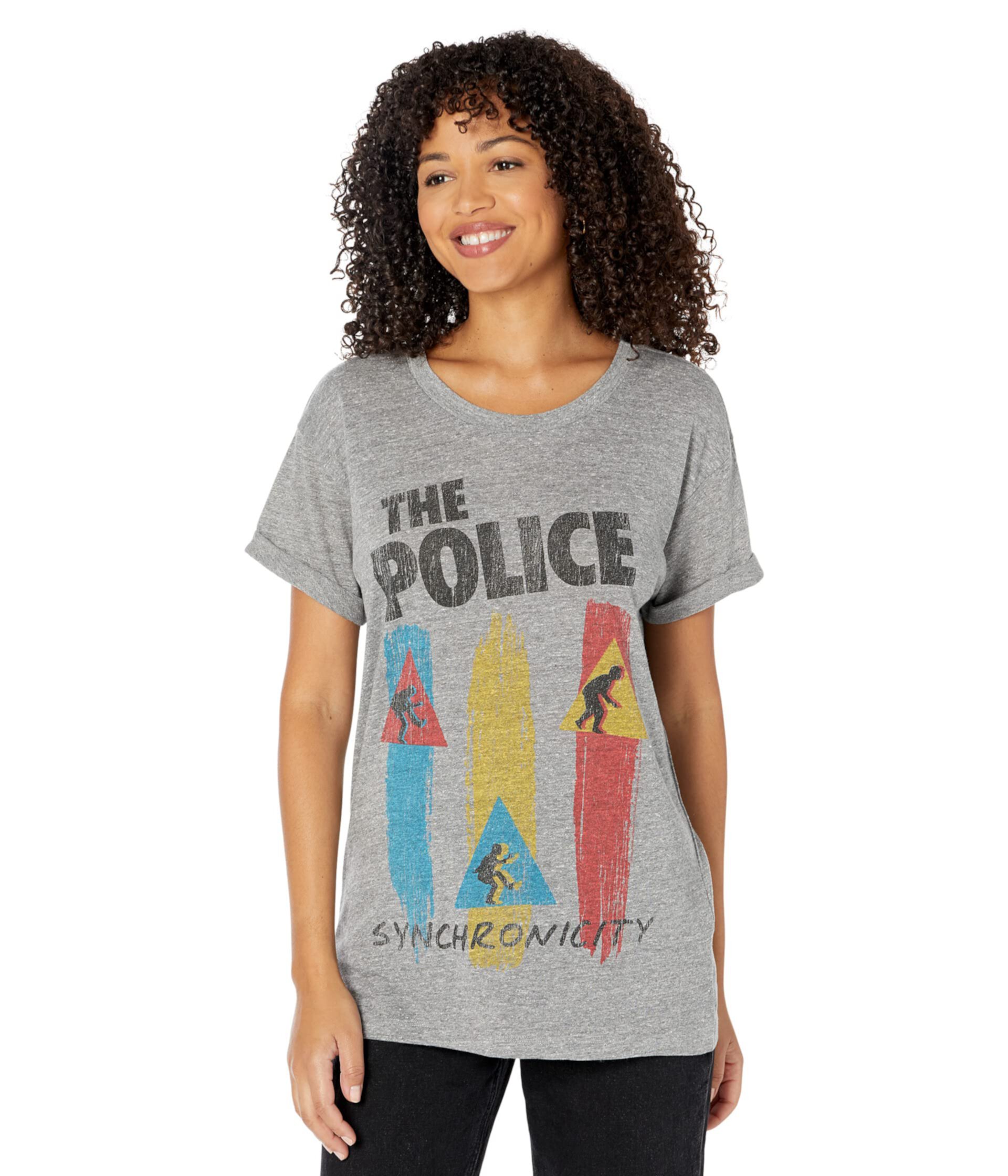 The Police Tri-Blend Jersey Cuff Sleeve Tee Chaser