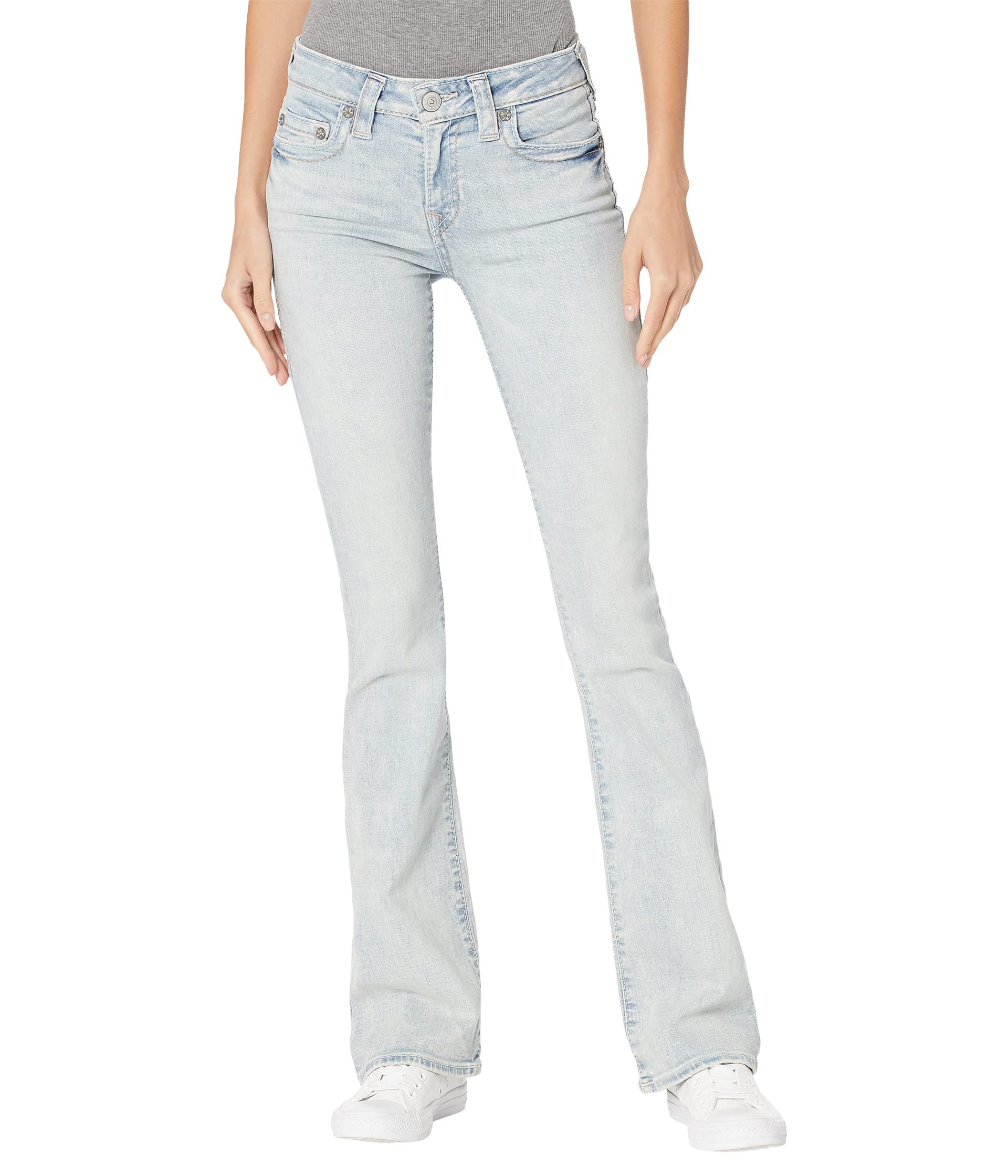 Becca Mid-Rise Bootcut Big T in Renovation True Religion