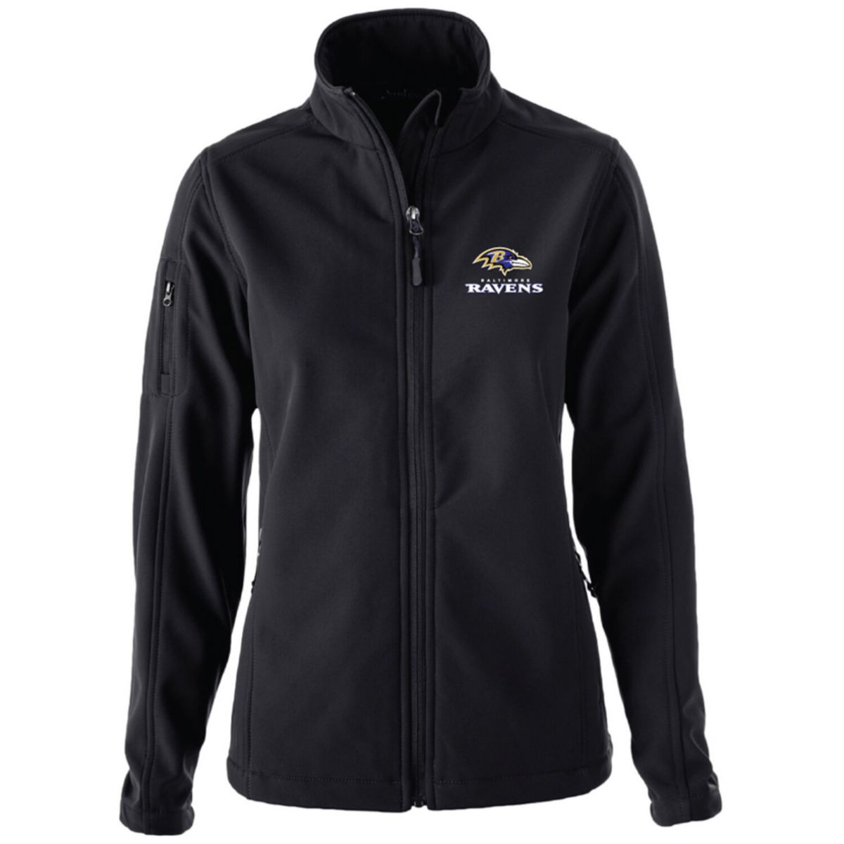 Женская Куртка Dunbrooke Sonoma Softshell с Полной Молнией Черная Baltimore Ravens Dunbrooke