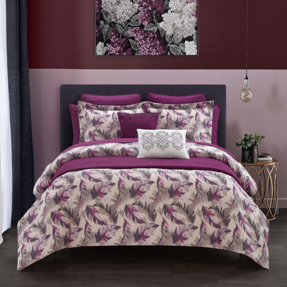 Комплект одеяла Chic Home Kala с цветочным принтом и подушками в тон Chic Home