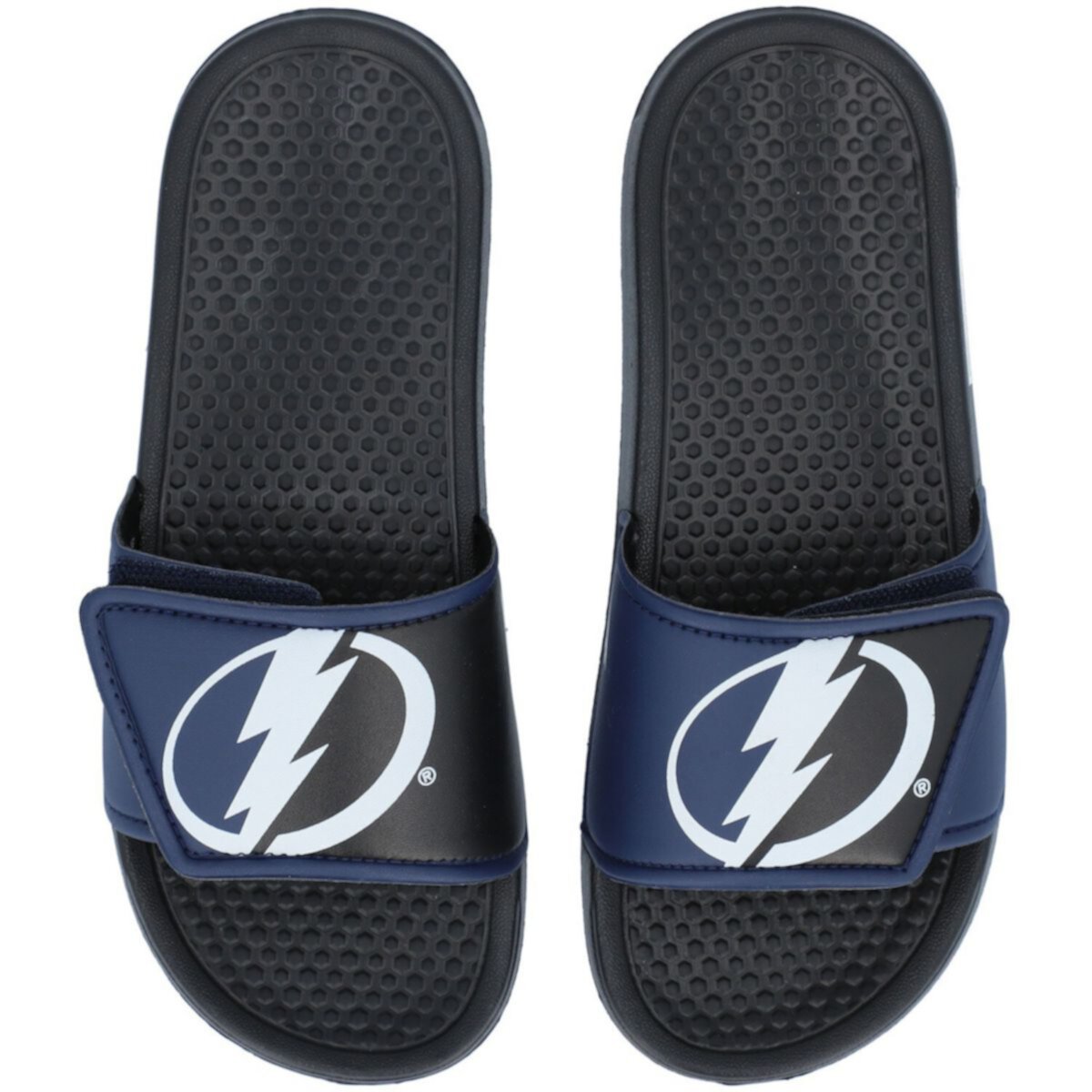 Детские сандалии FOCO Tampa Bay Lightning Colorblock Big Logo Legacy FOCO