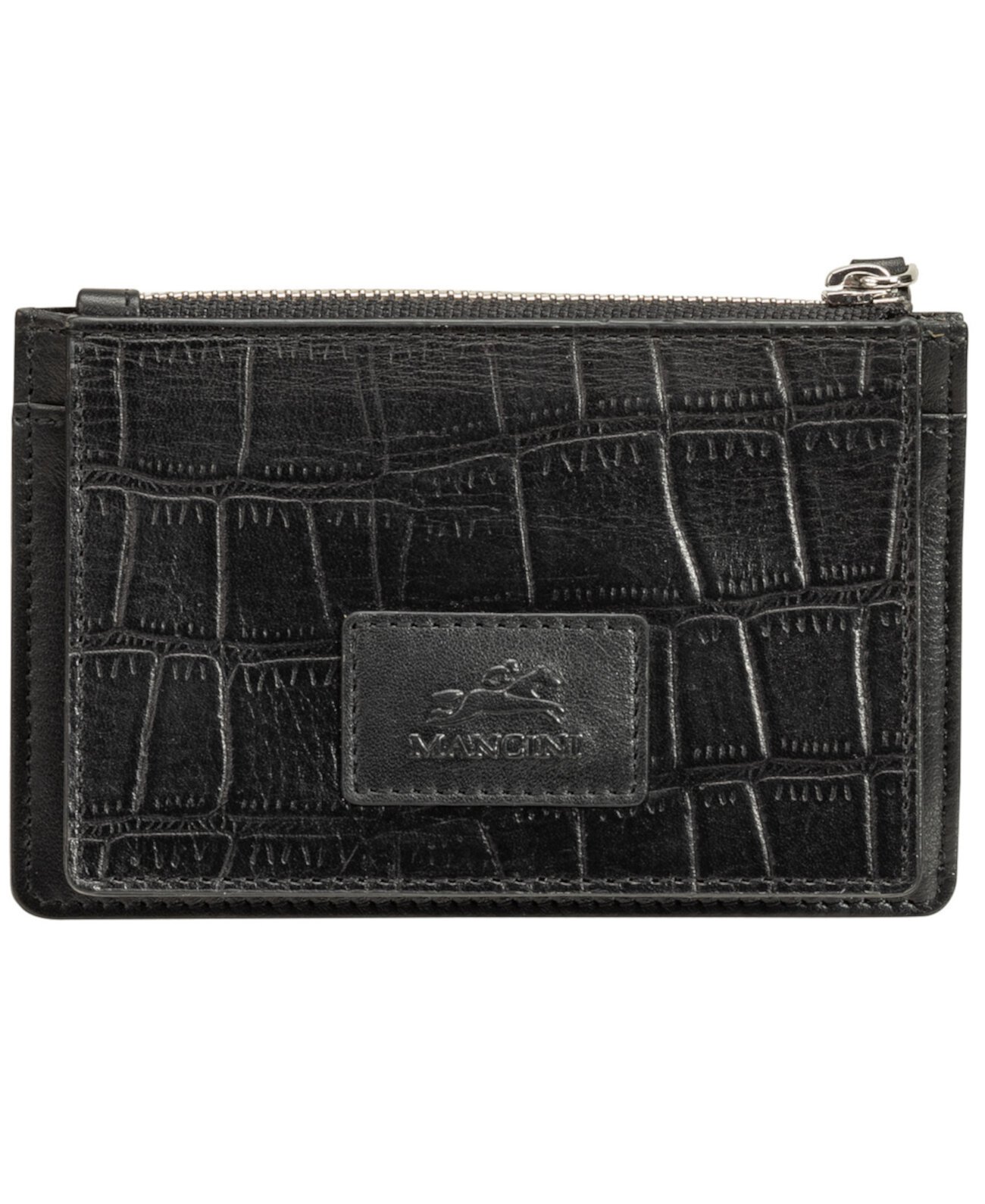 Женская коллекция Croco RFID Secure Card Case и карман для монет Mancini