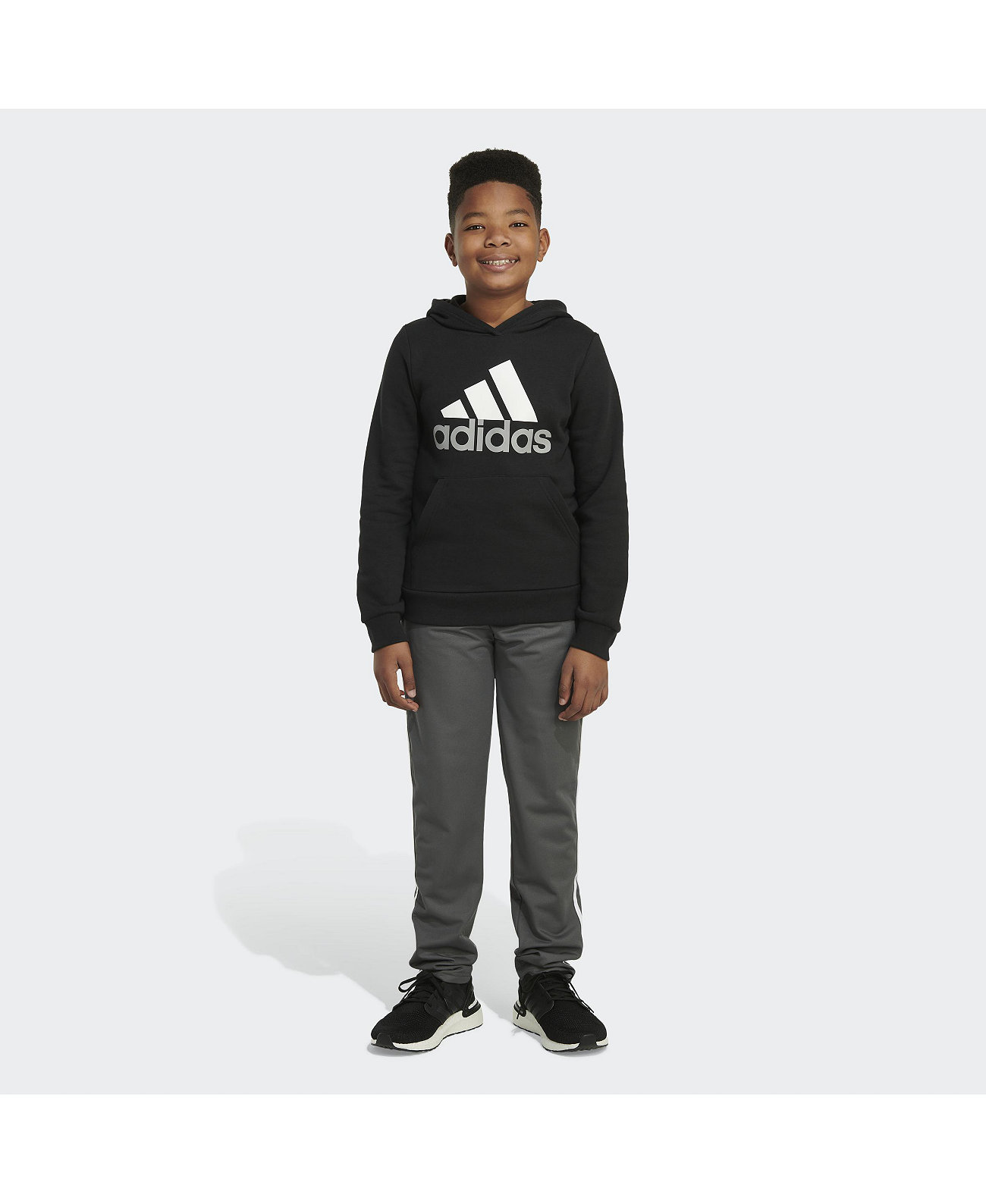Толстовка с капюшоном Essential с длинными рукавами для мальчиков Big Boy Adidas