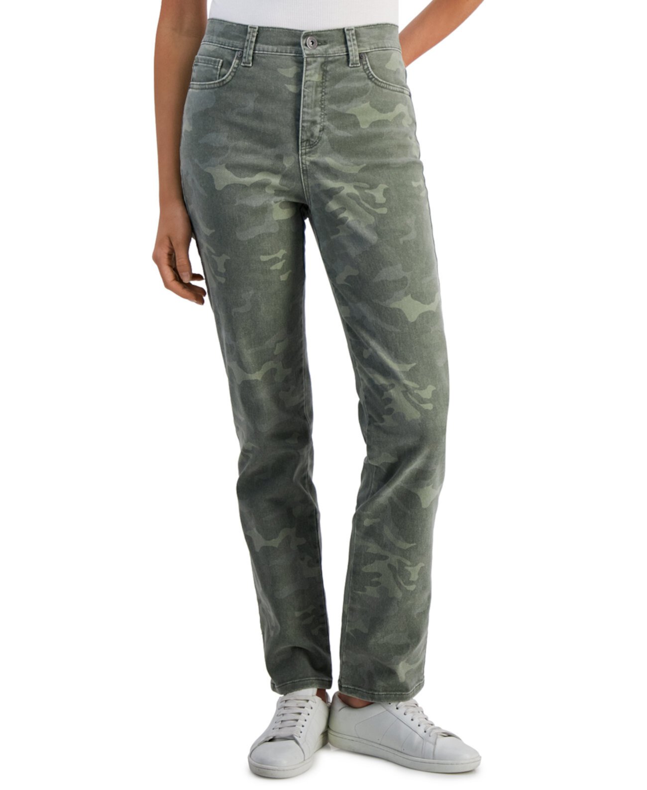 Женские джинсы с высокой посадкой с принтом, созданные для Macy's Style & Co