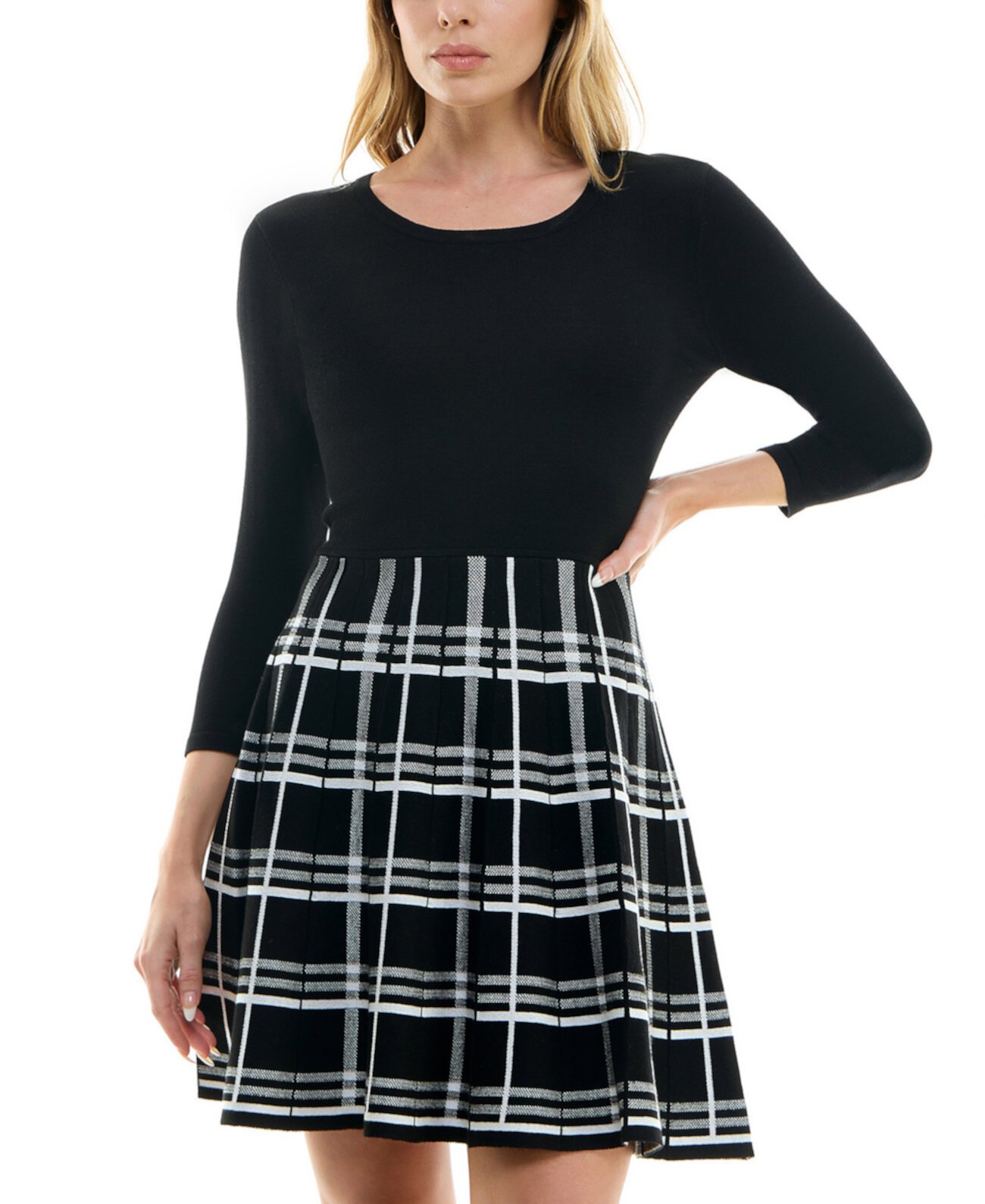 BCX Juniors&apos; Double-Knit Sweater Dress 