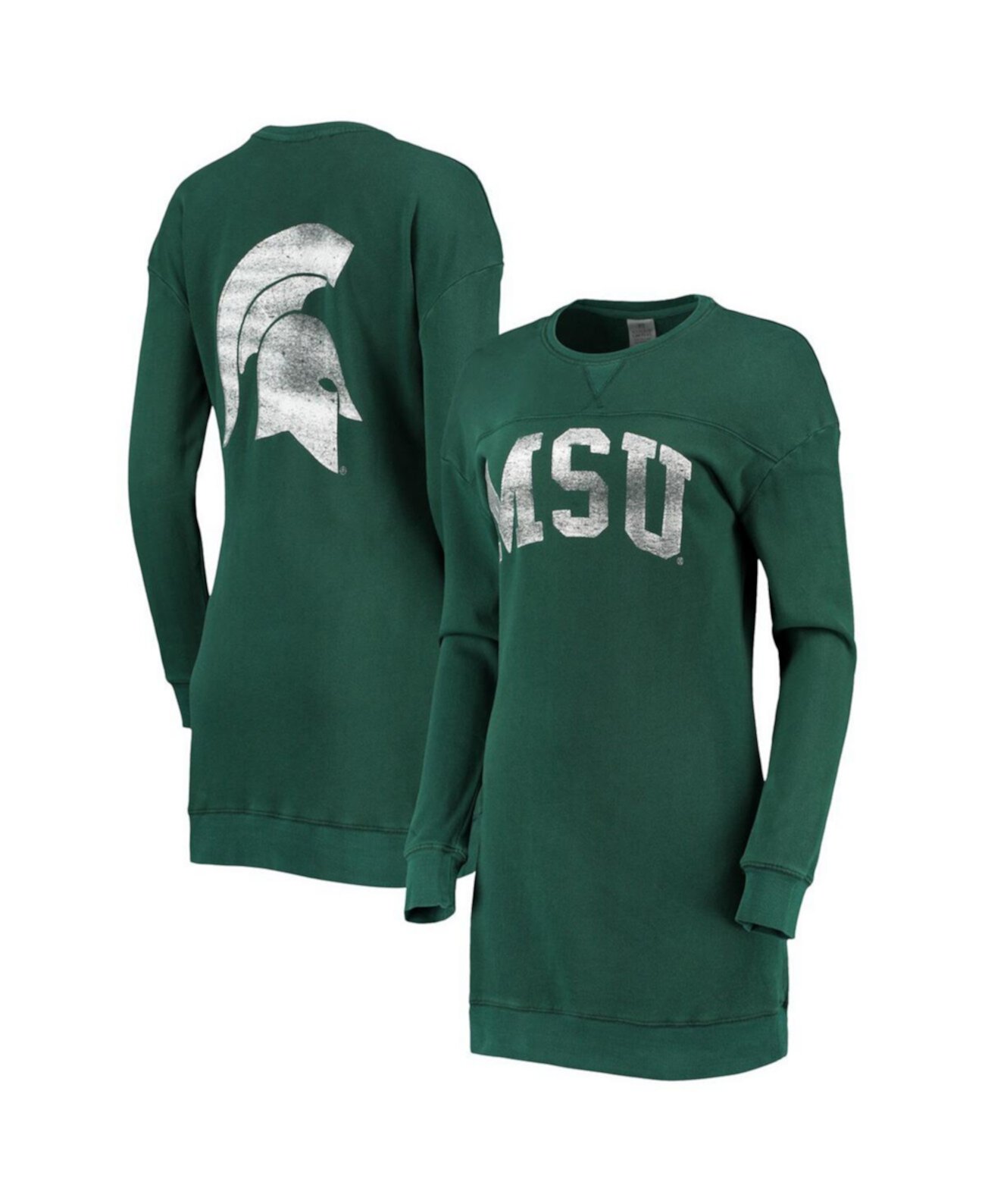 Женское Повседневное платье Gameday Couture 2-Hit Зеленое Michigan State Spartans Gameday Couture