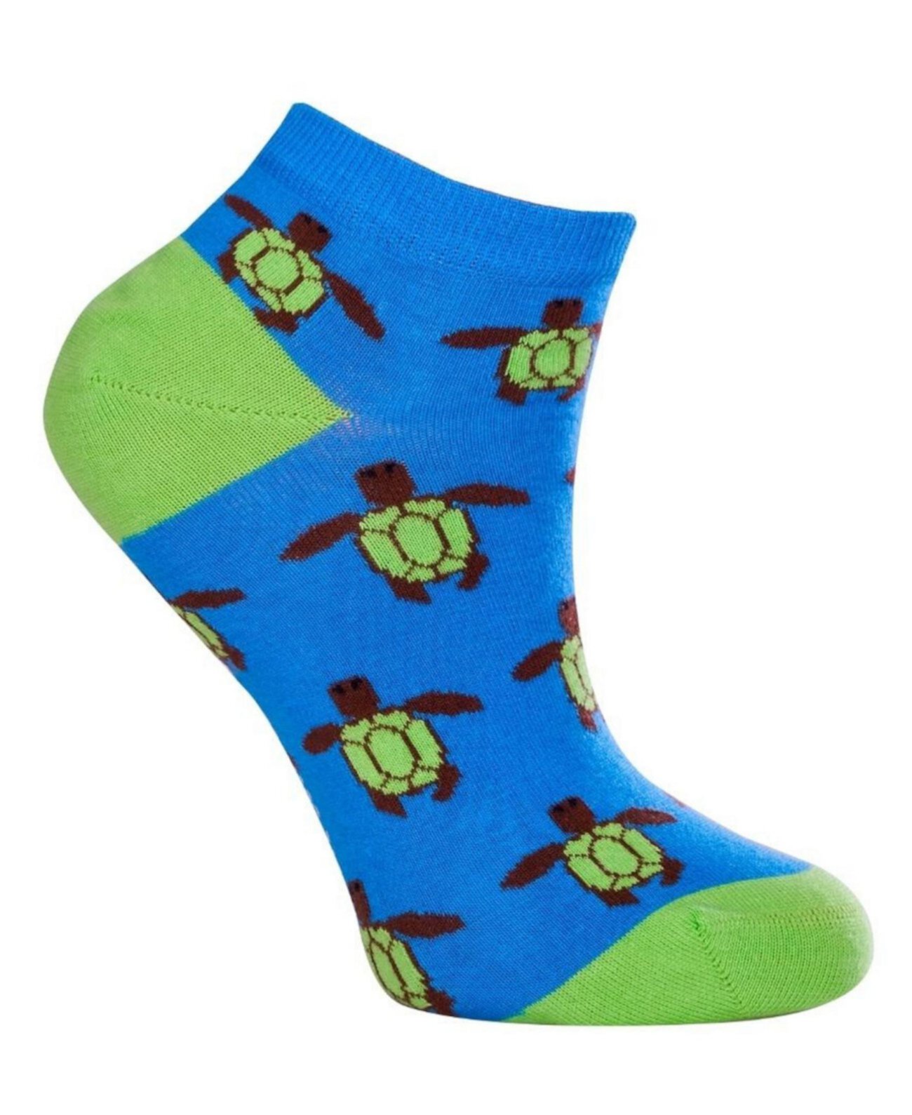 Women's Turtle W-Cotton Novelty Ankle Socks with Seamless Toe, Pack of 1 Love Sock Company