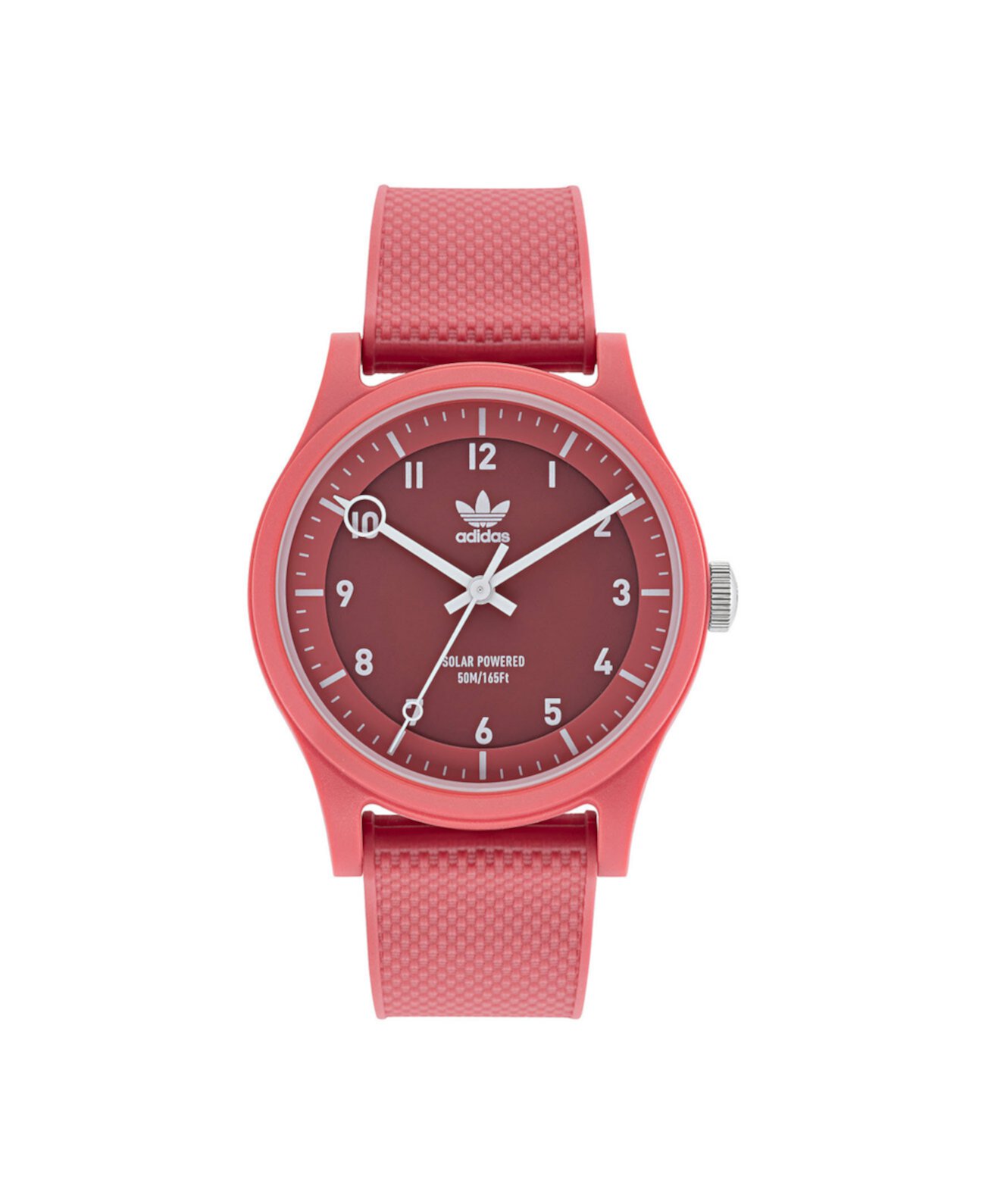 Часы унисекс Solar Project One с розовым полимерным ремешком, 39 мм Adidas