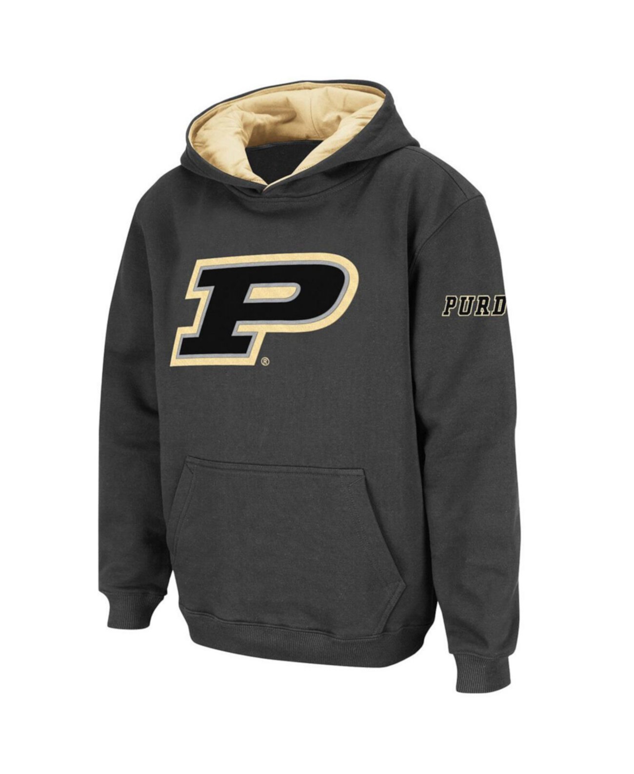 Темно-серый пуловер с логотипом Big Boys Purdue Boilermakers Stadium Athletic