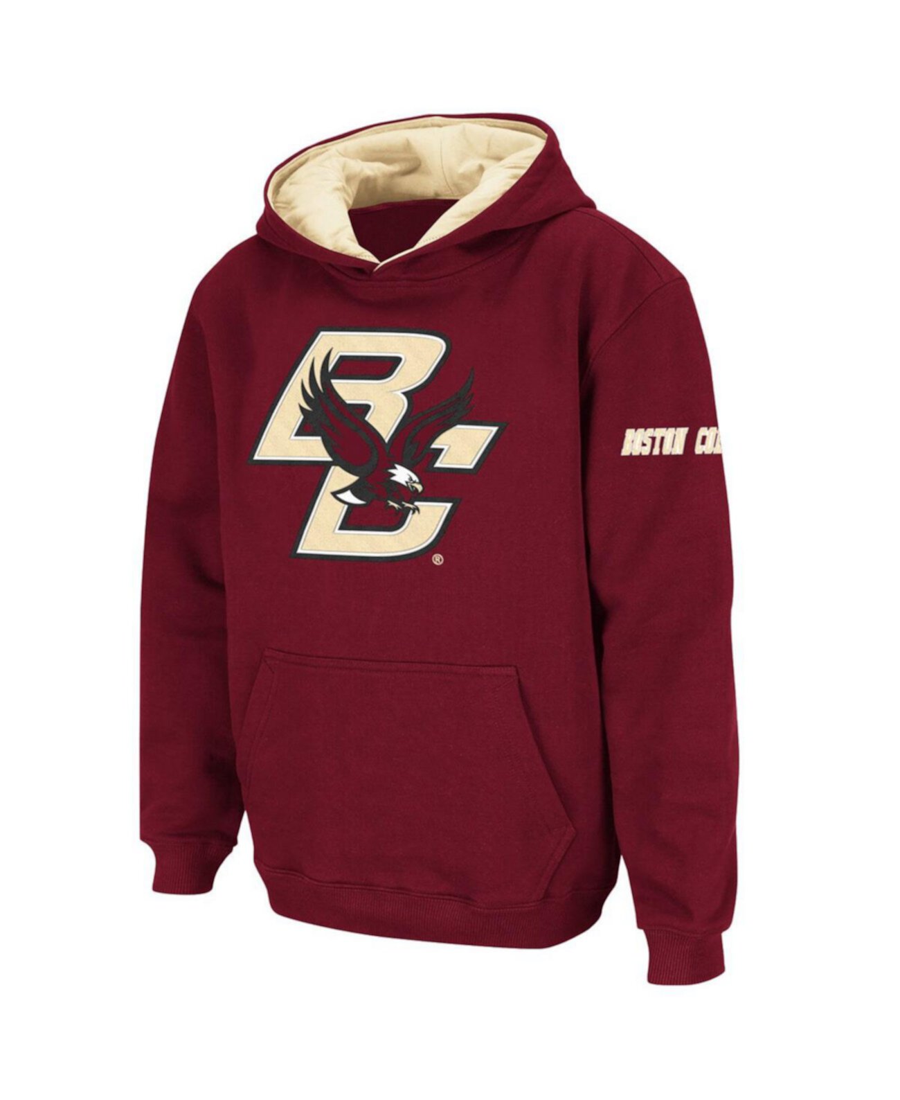 Пуловер с большим логотипом Big Boys Maroon Boston College Eagles Stadium Athletic