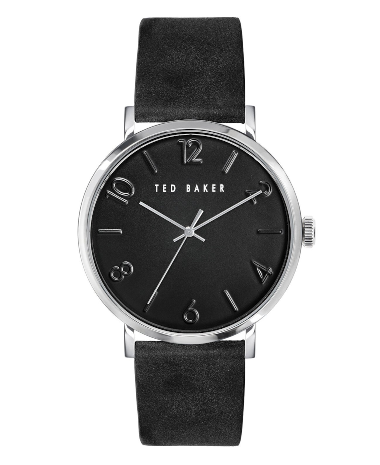 Мужские часы Phylipa с черным кожаным ремешком 43 мм Ted Baker