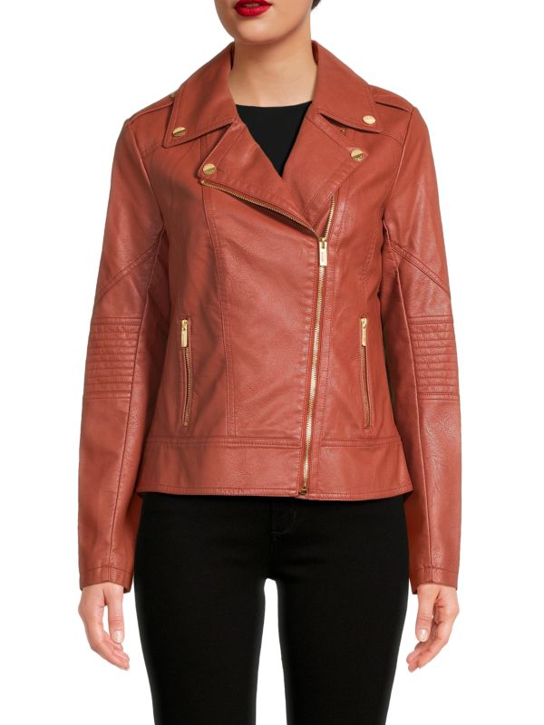 Женская Кожаная куртка GUESS Faux Leather Jacket GUESS