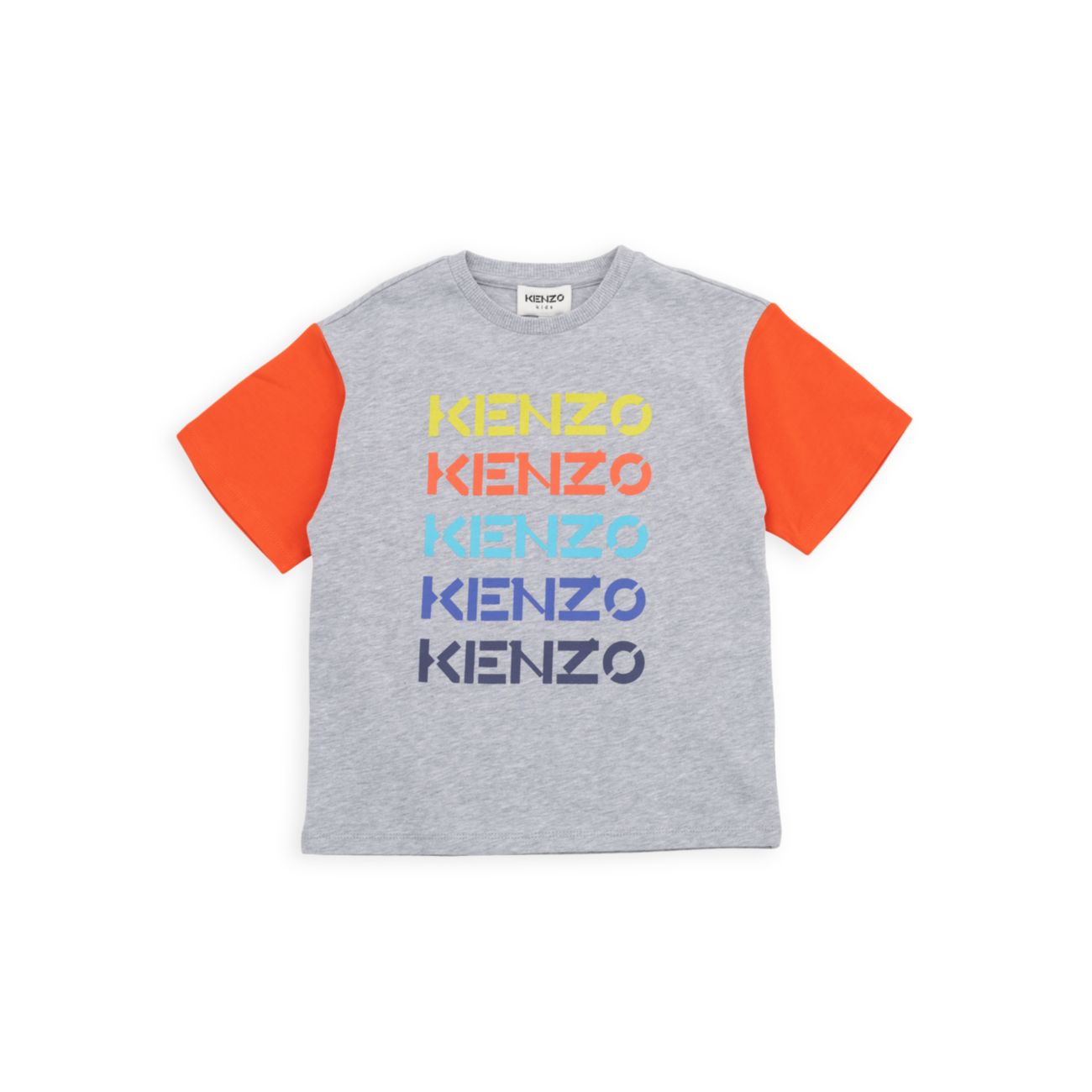 Маленький ребенок &amp;amp; Детская хлопковая футболка с логотипом KENZO