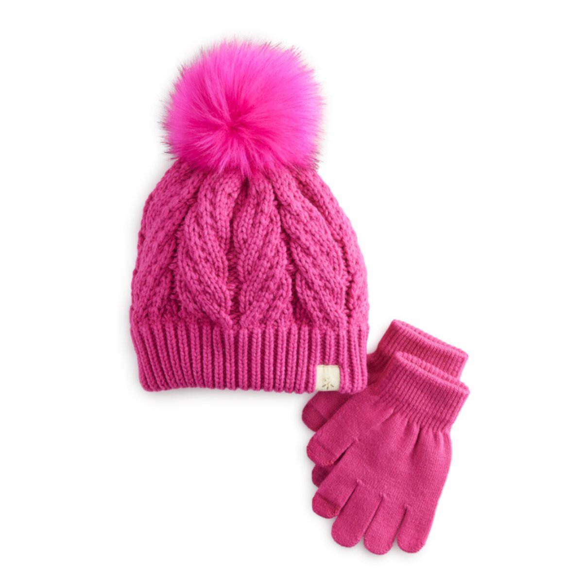 Комплект шапки и перчаток SO® для девочек 4–16 лет SO