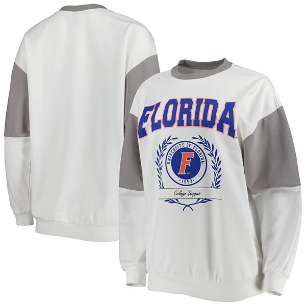 Женский серый пуловер-свитшот Gameday Couture Florida Gators It's A Vibe Dolman Gameday Couture